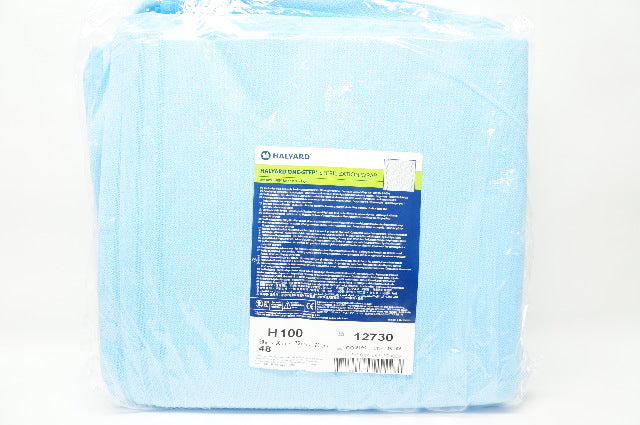 Halyard 12730 One-Step H100 Sterilization Wrap Light Blue 30x30Inch - Pack of 48