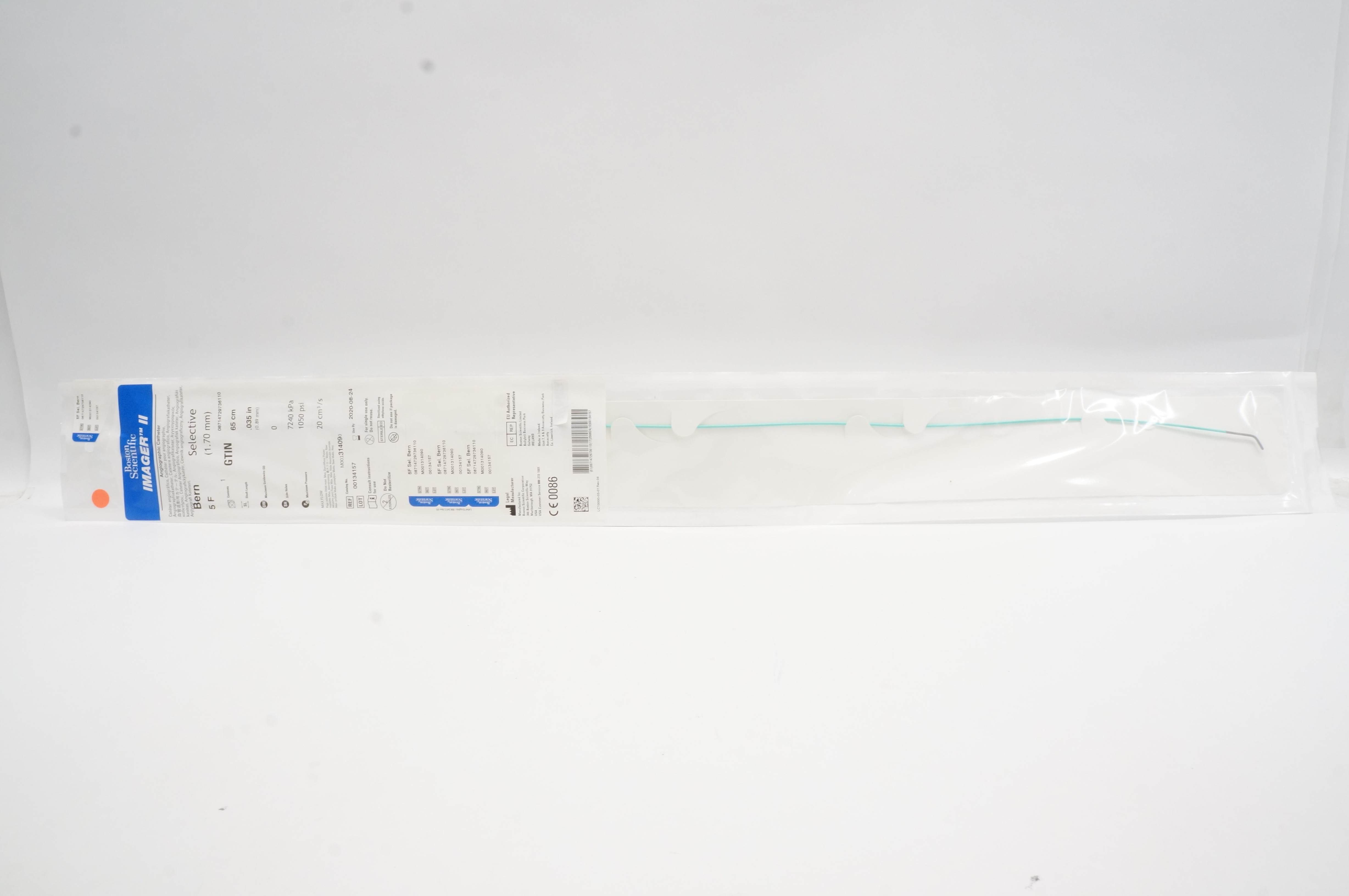 Boston Scientific 31409 Imager II Angiographic Catheter 5F Bern Selective (x)