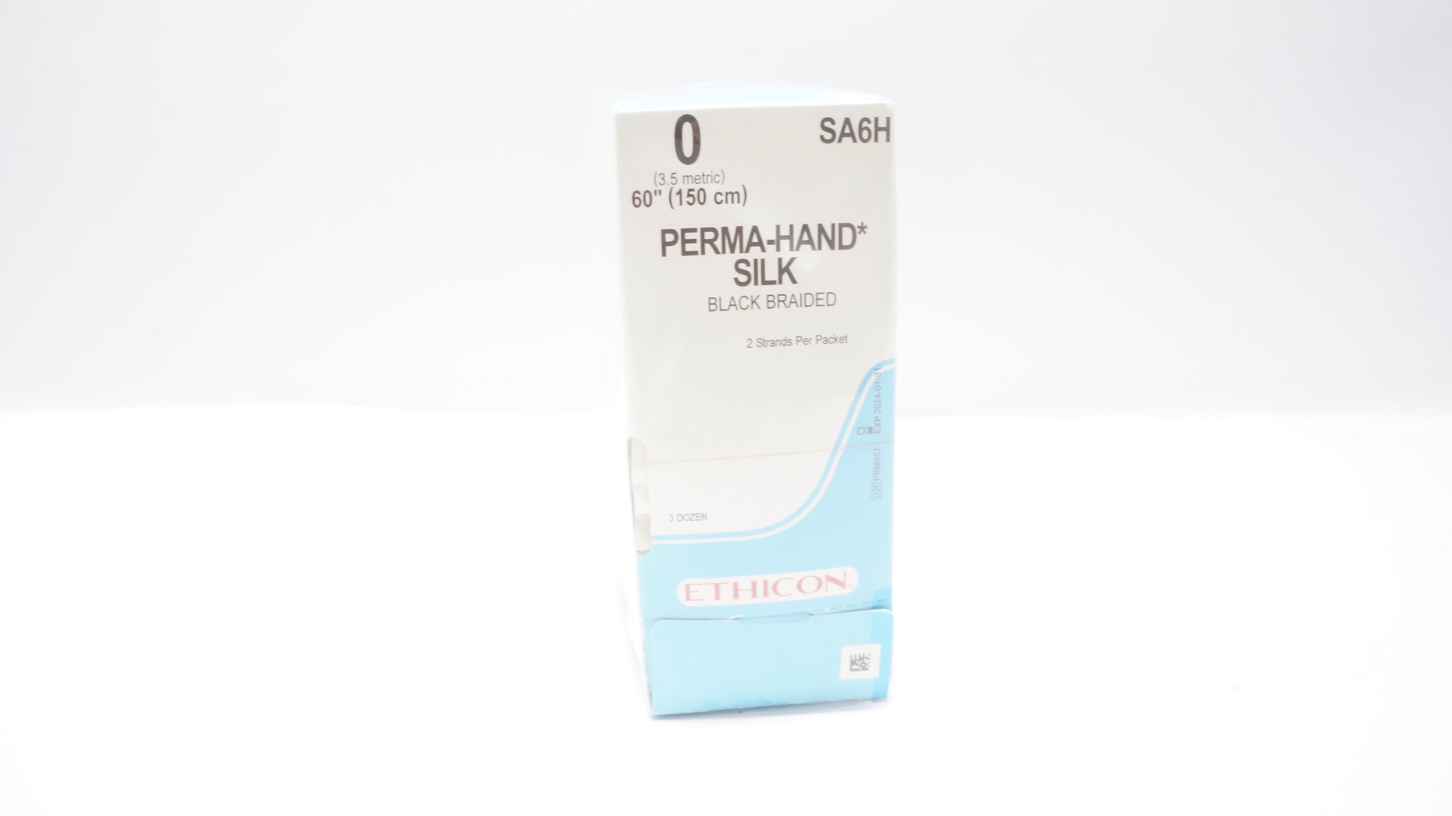 Ethicon SA6H 0 PERMA-HAND Silk Stre. 60inch (x) - Box of 36