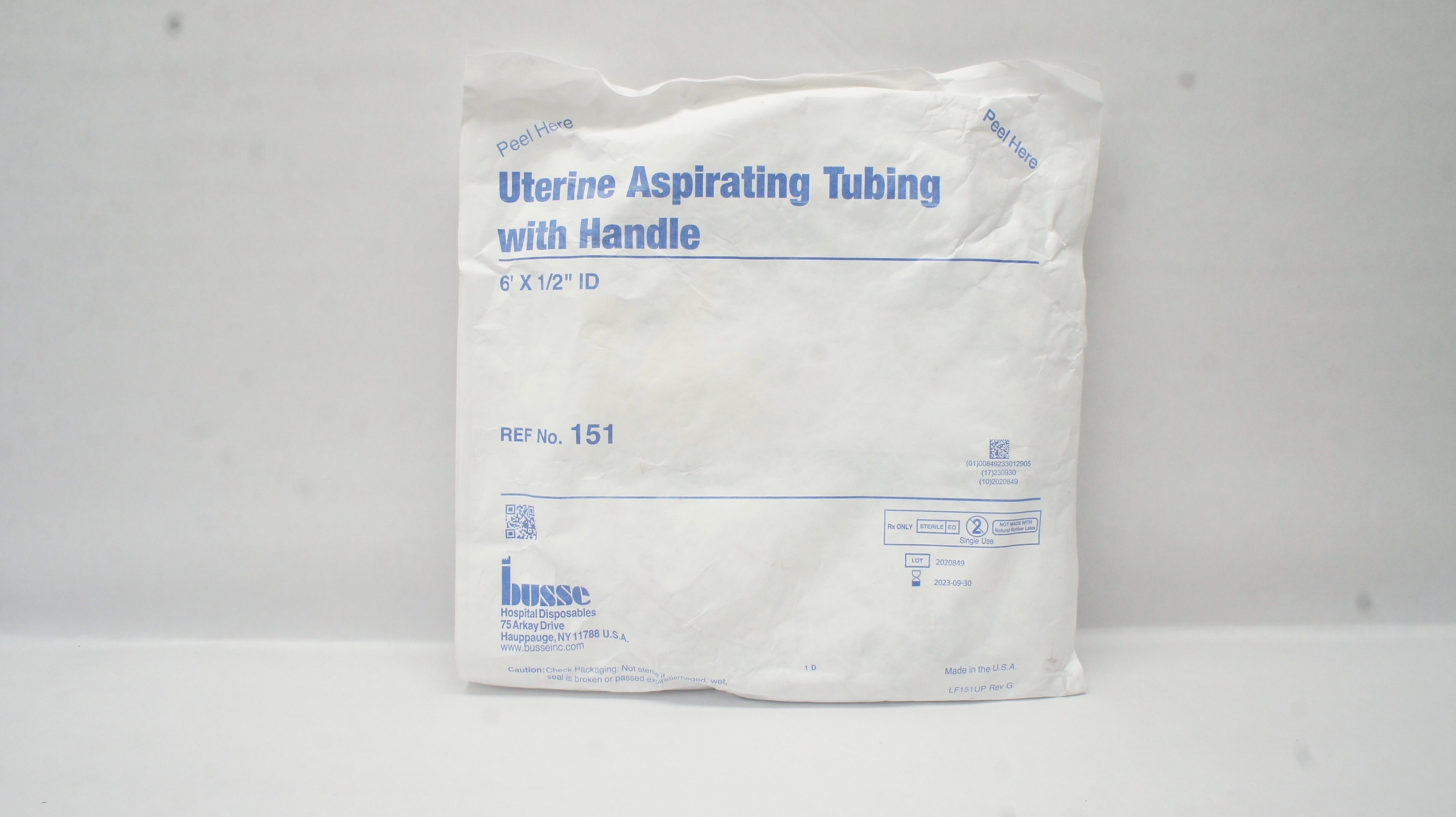 Busse 151 Uterine Aspirating Tubing With Handle 6Fr x 1/2inch (x)