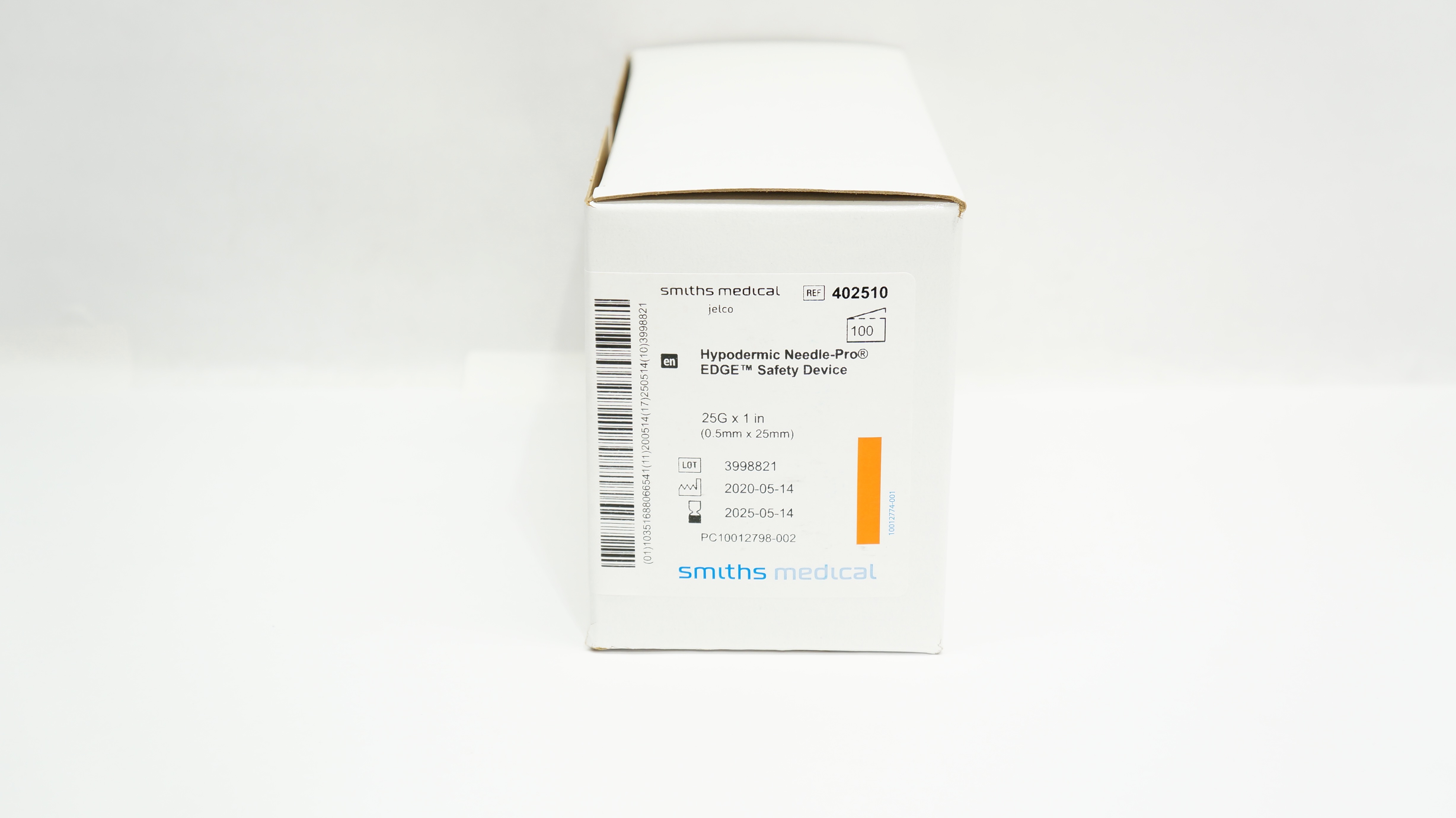 Smiths Medical 402510 Ndle-Pro EDGE, Safety Device 21G x 1inch - Box of 100