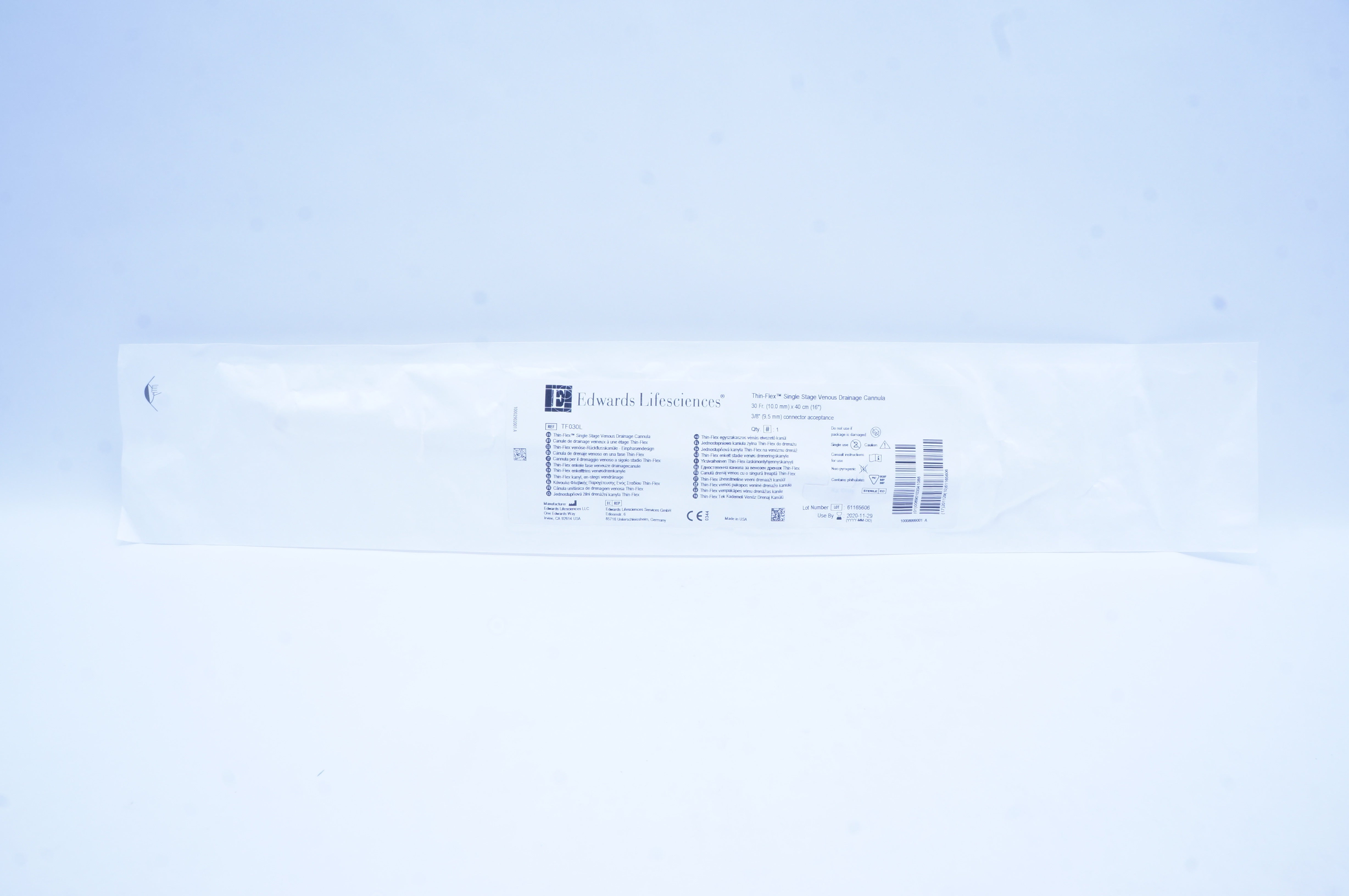 Edwards Lifesciences TF030L Thin-Flex Venous Drainage Cannula 30Fr x 40cm