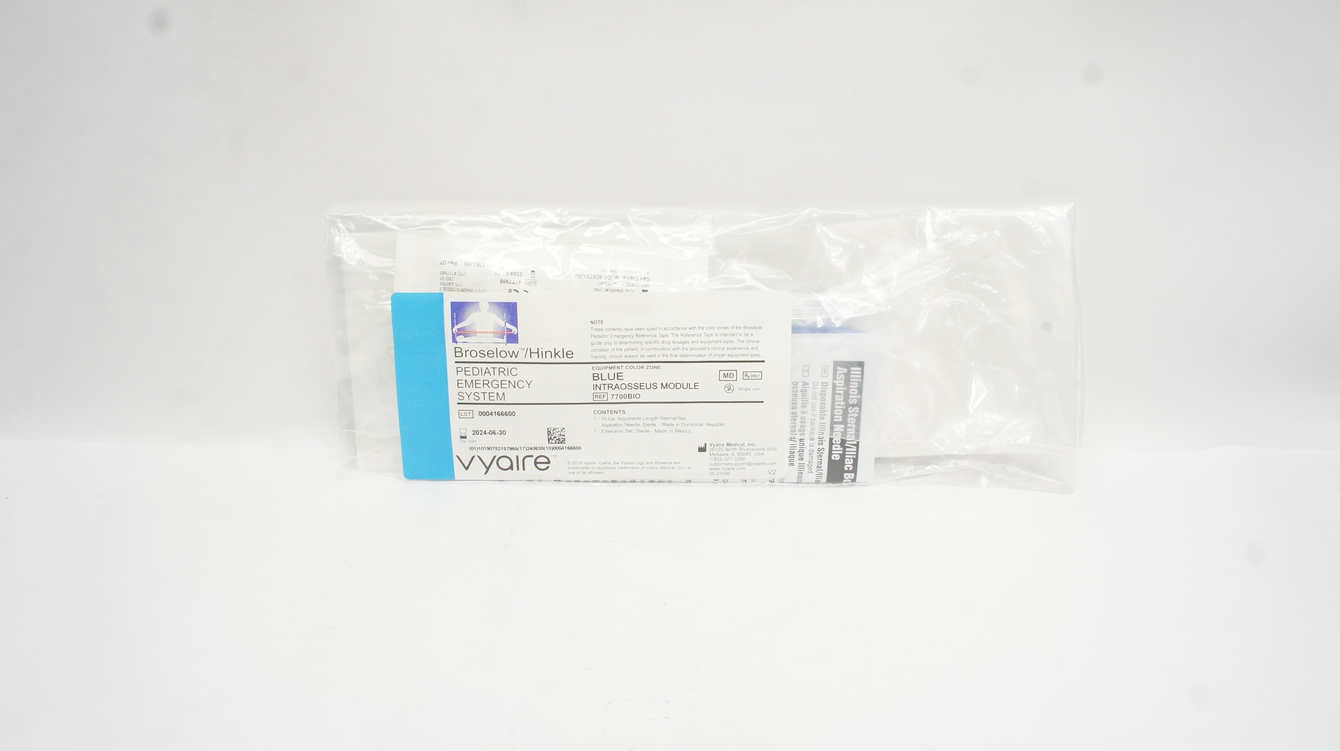Vyaire 7700BIO Broselow/Hinkle Pediatric Emergency System, Intraosseous Module