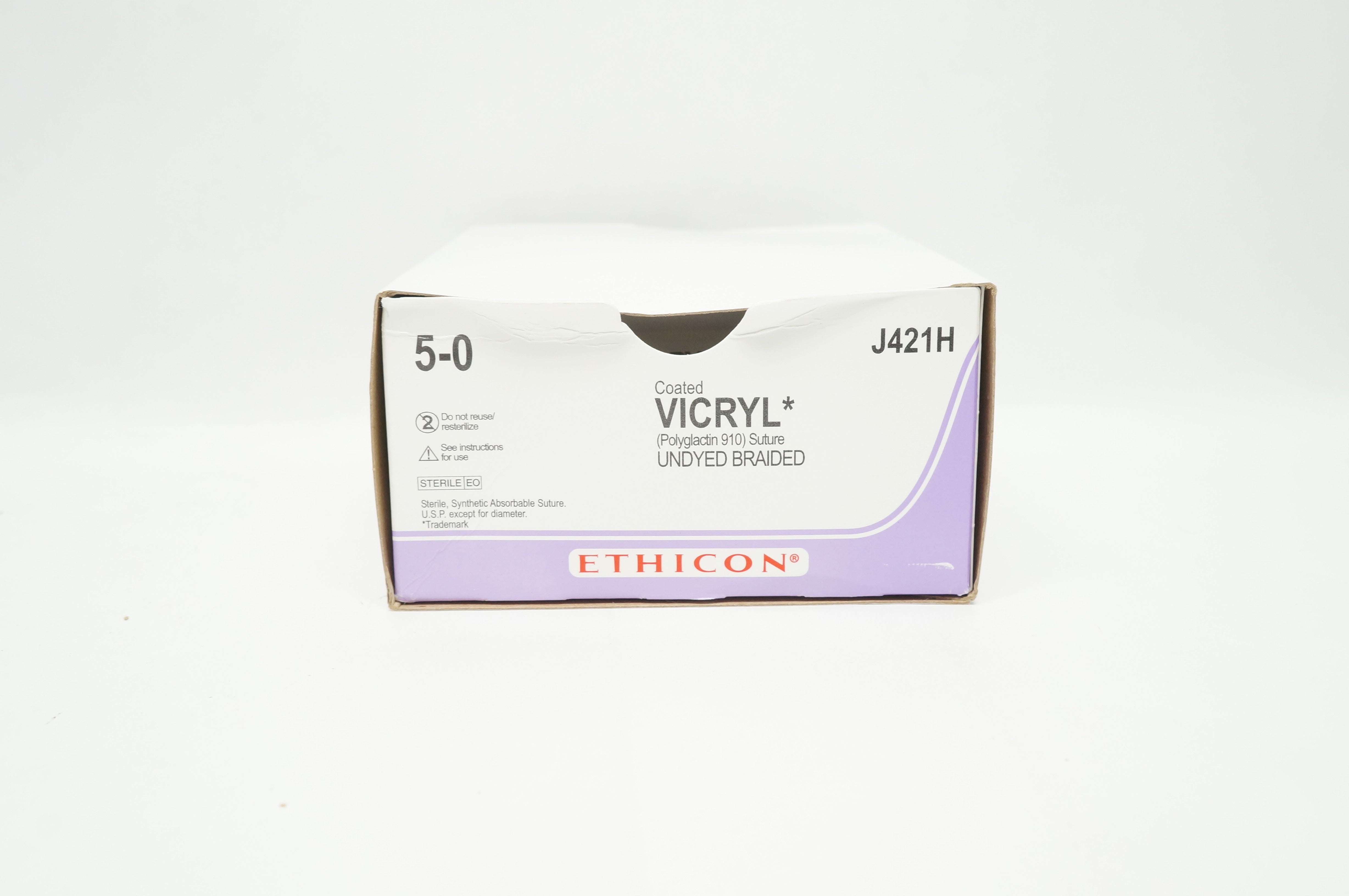 Ethicon J421H 5-0 VICRYL FS-2 19mm 3/8c 27inch ~ Pack of 36