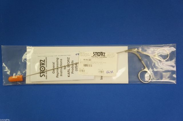 Karl Storz 8591BM Kleinsasser Mini Forceps With Round 1mm Cup Jaws Curved Up 