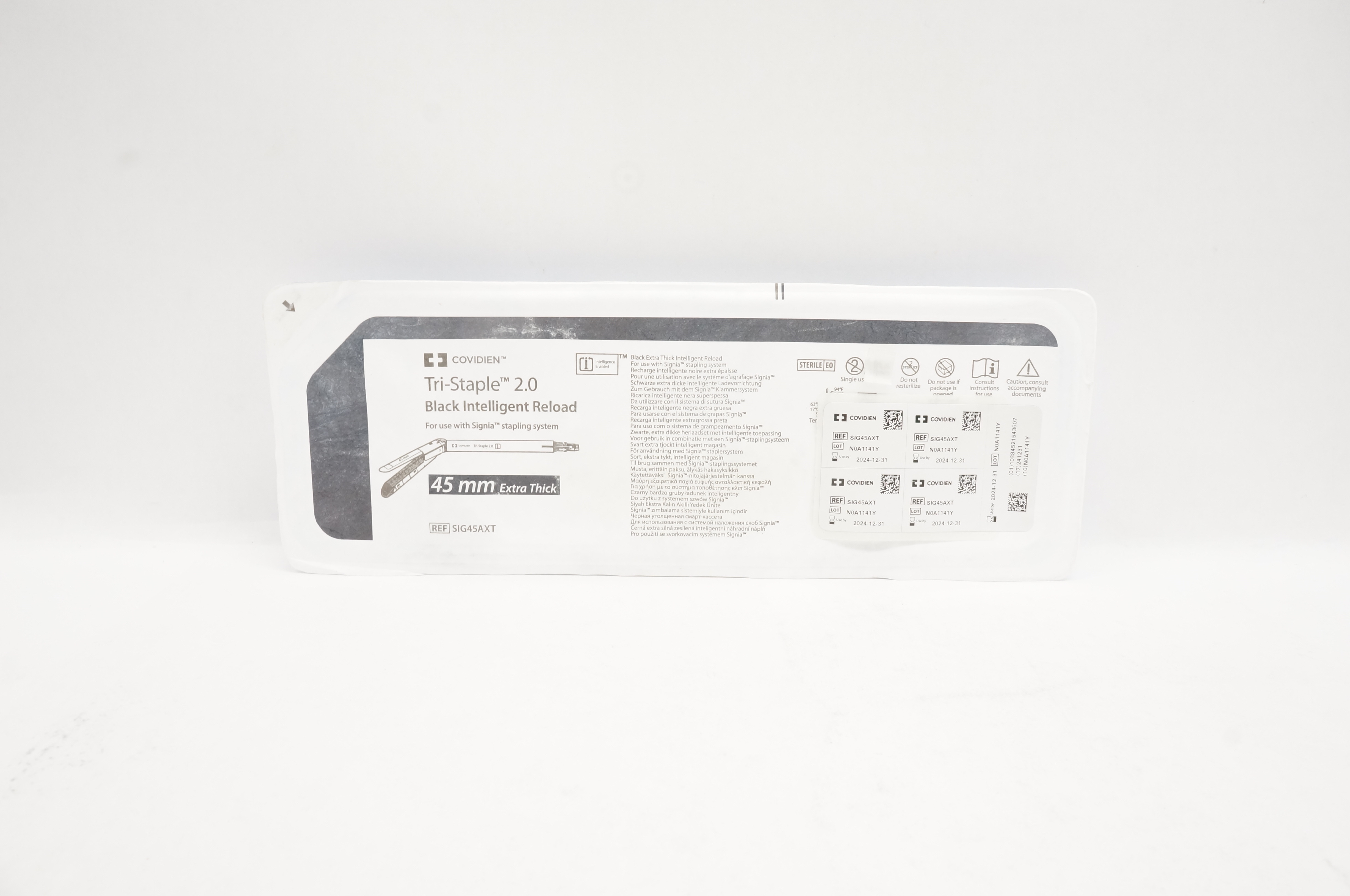 Covidien SIG45AXT Tri-Staple 2.0 Black Intelligent Reload, Extra Thick 45mm