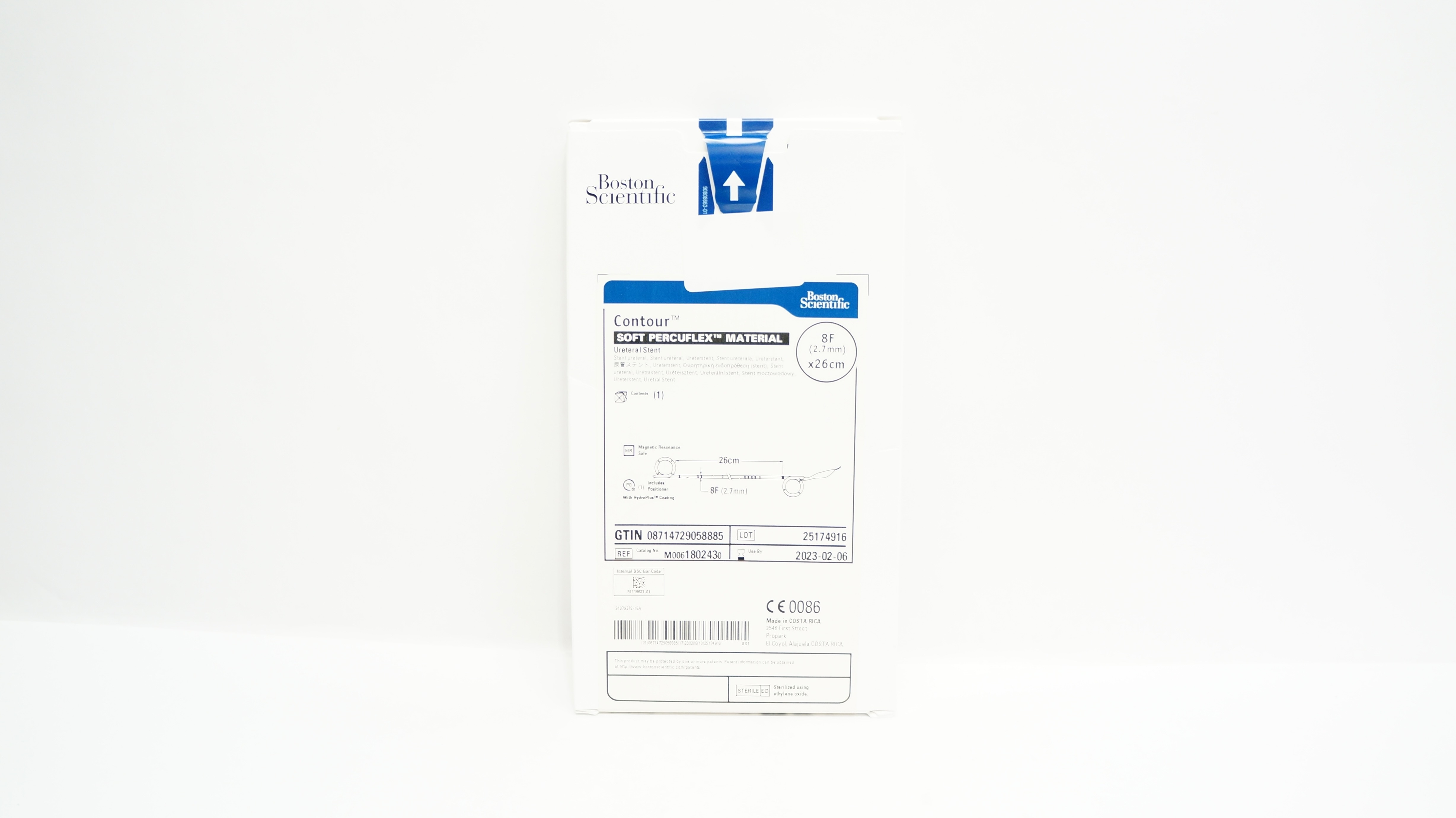 Boston Scientific M0061802430 Contour Ureteral Stnt 8F x 26cm (x)