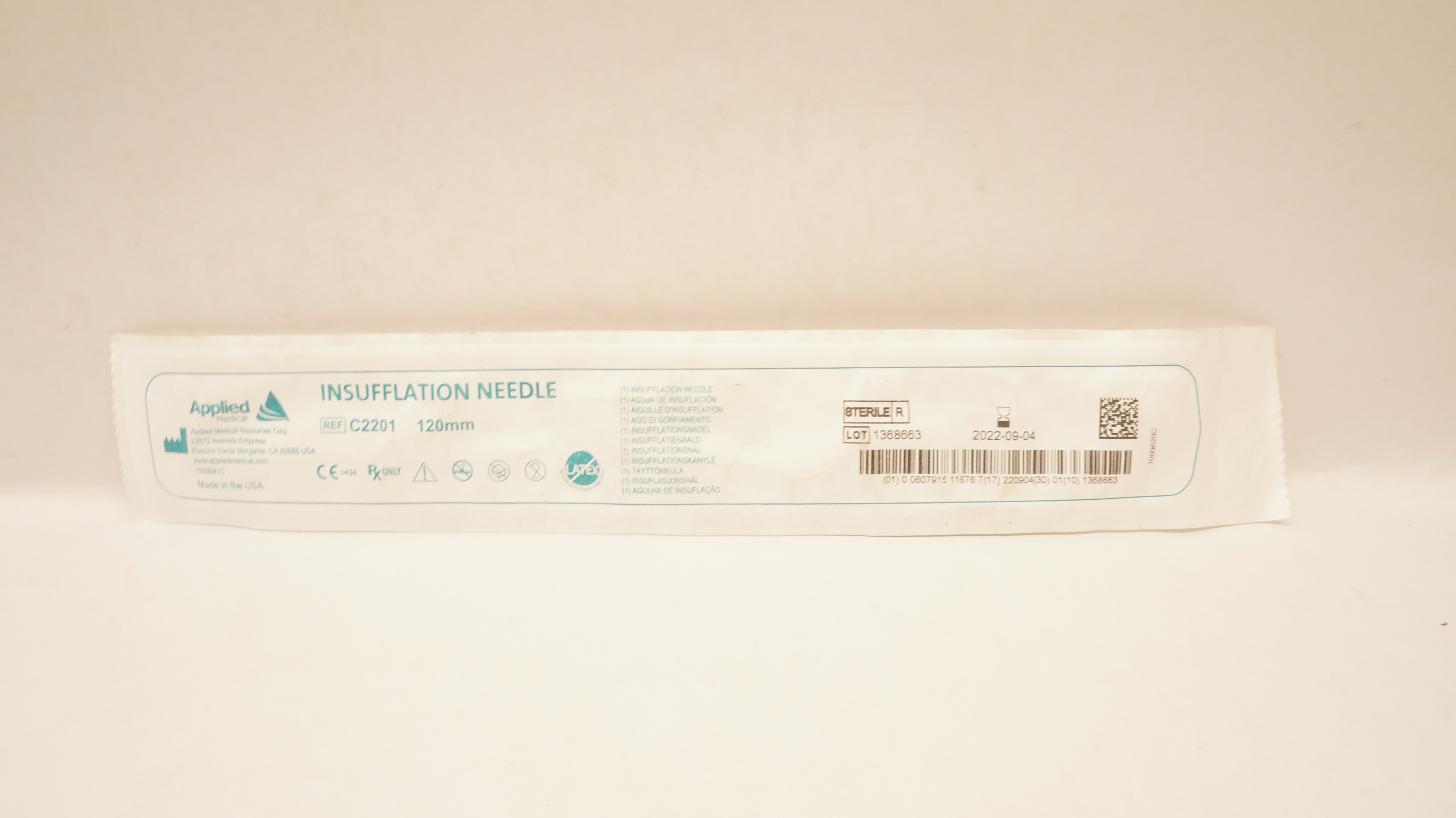 Applied Medical C2201 Insuflation Ndle 120mm (x)