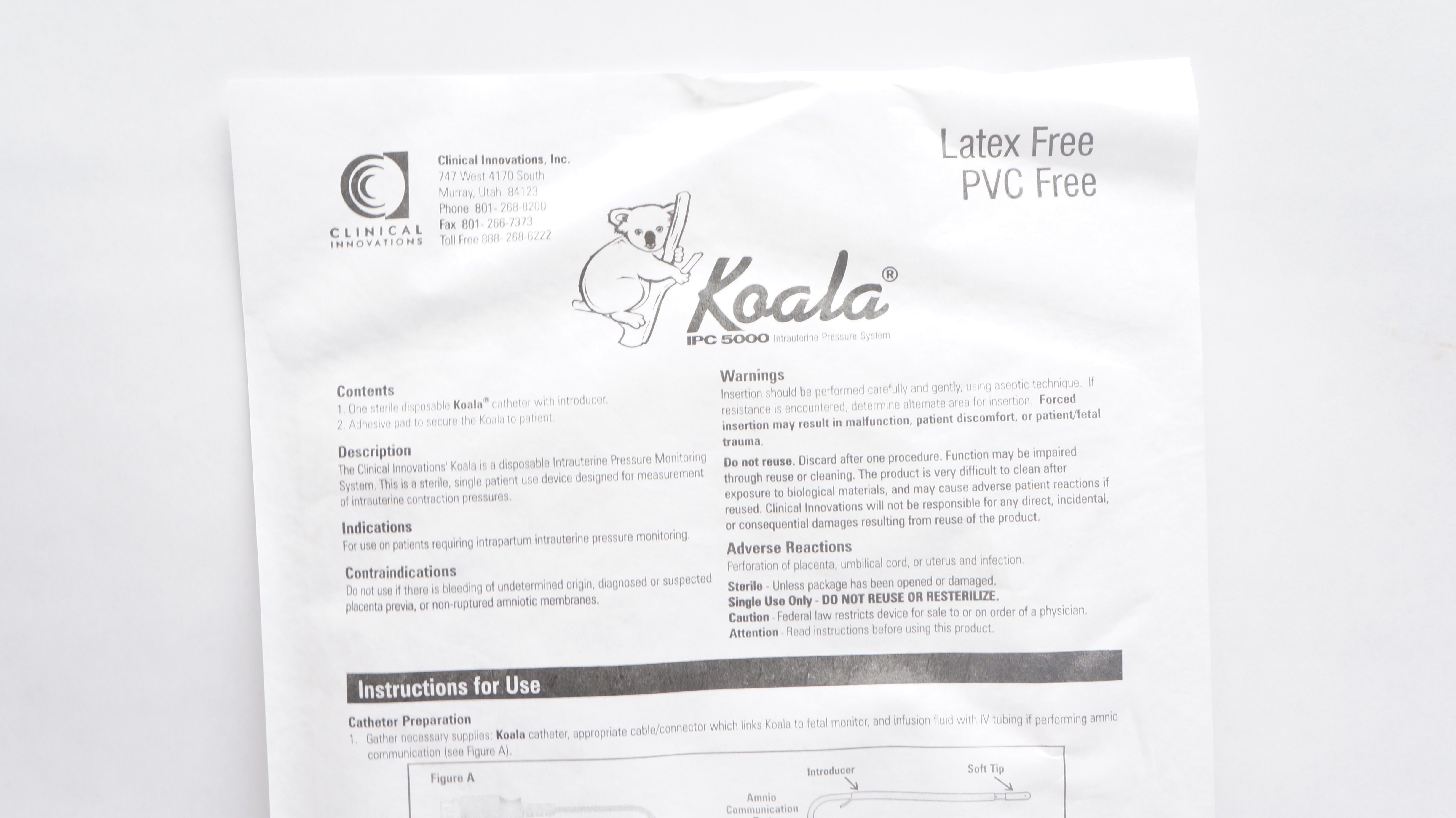 Clinical Innovations IPC-5000E Koala External Cath. w/Introducer (x)
