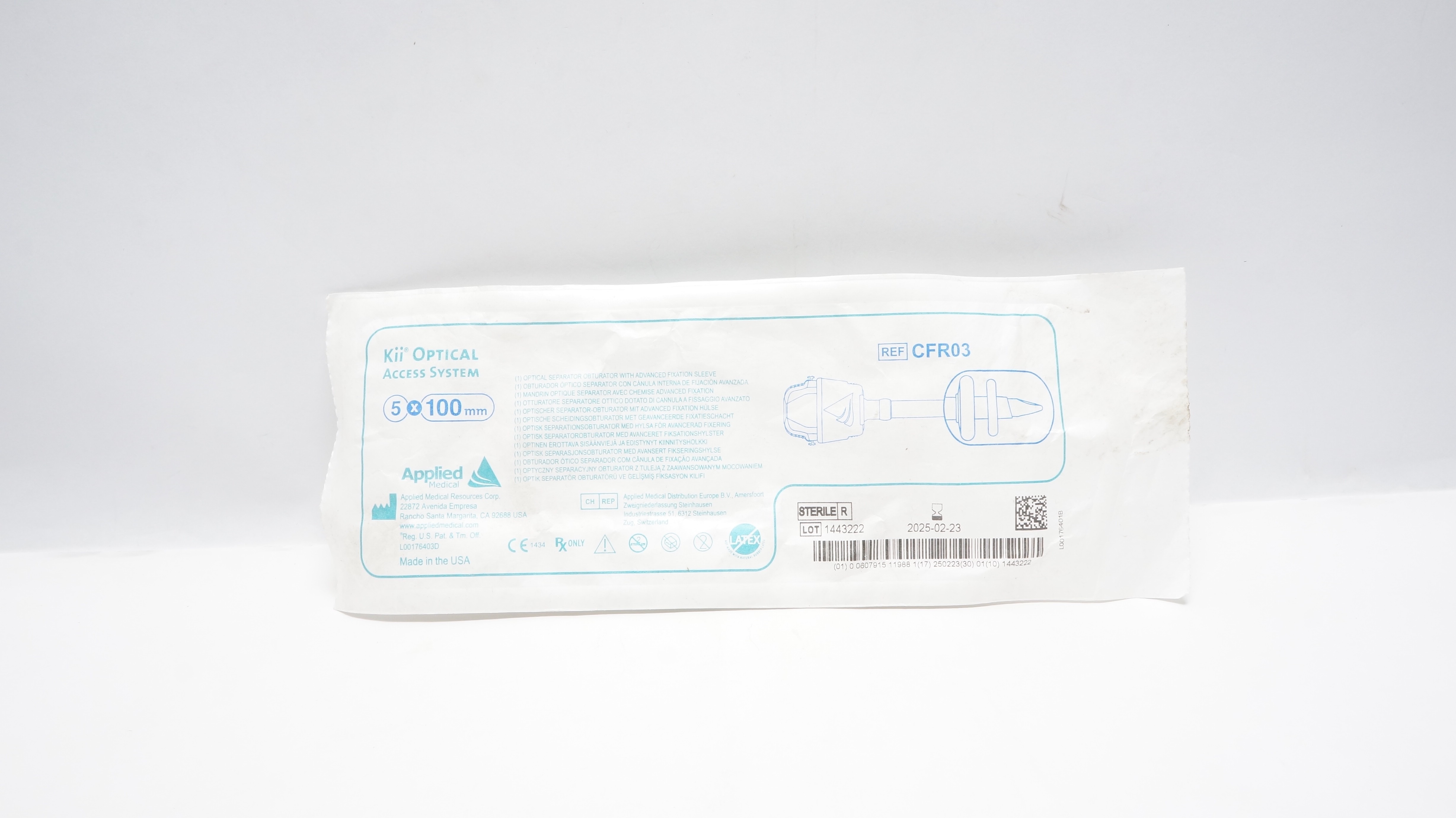 Applied Medical CFR03 Kii Optical Access System 5 x 100mm (x)