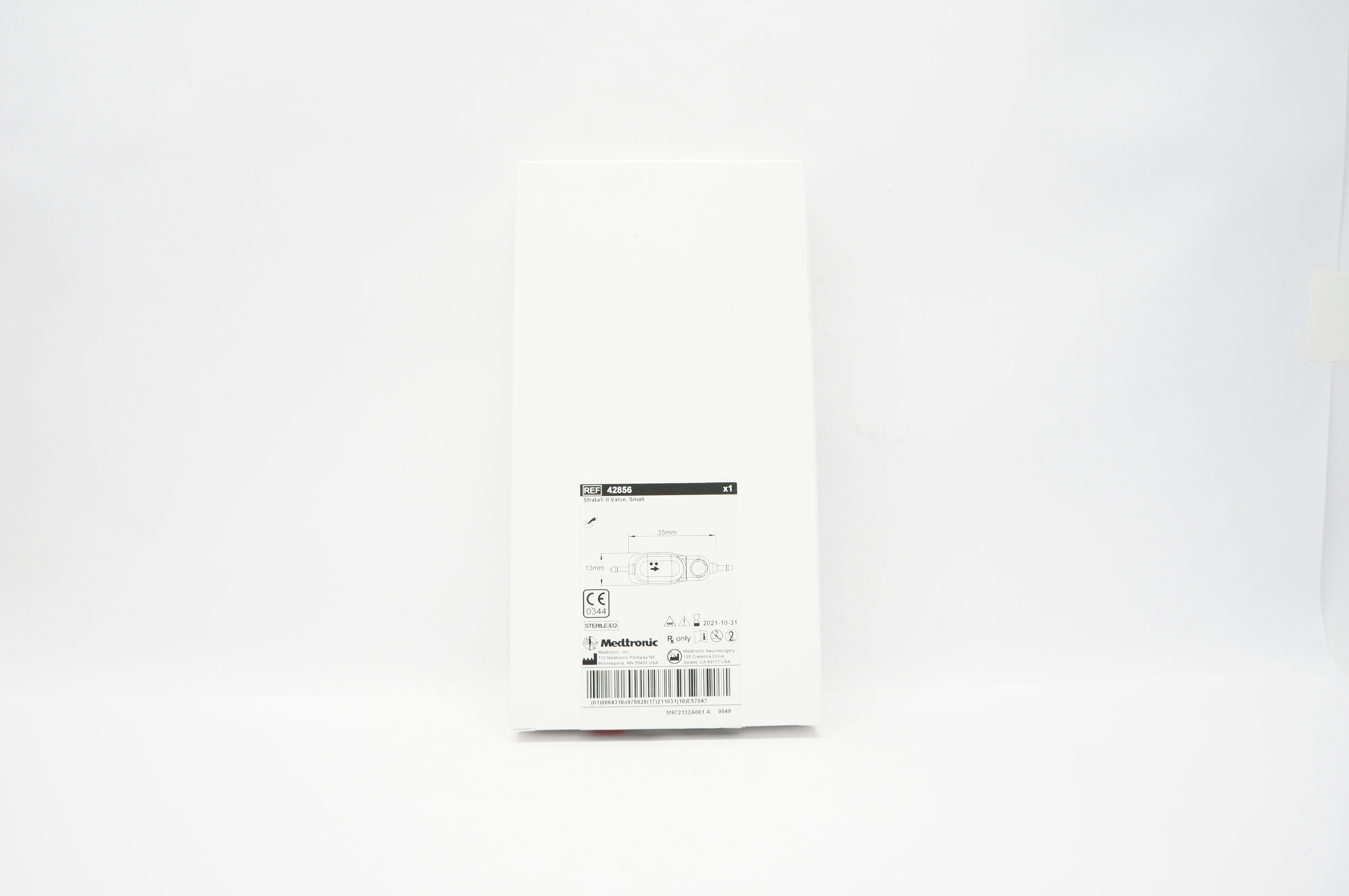 Medtronic 42856 Strata II Valve Small 13mm x 35mm (x)