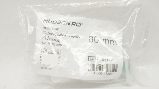 Teleflex 1158 Hudson RCI 1158 Color-Coded Guedel Airway No. 8, 80mm