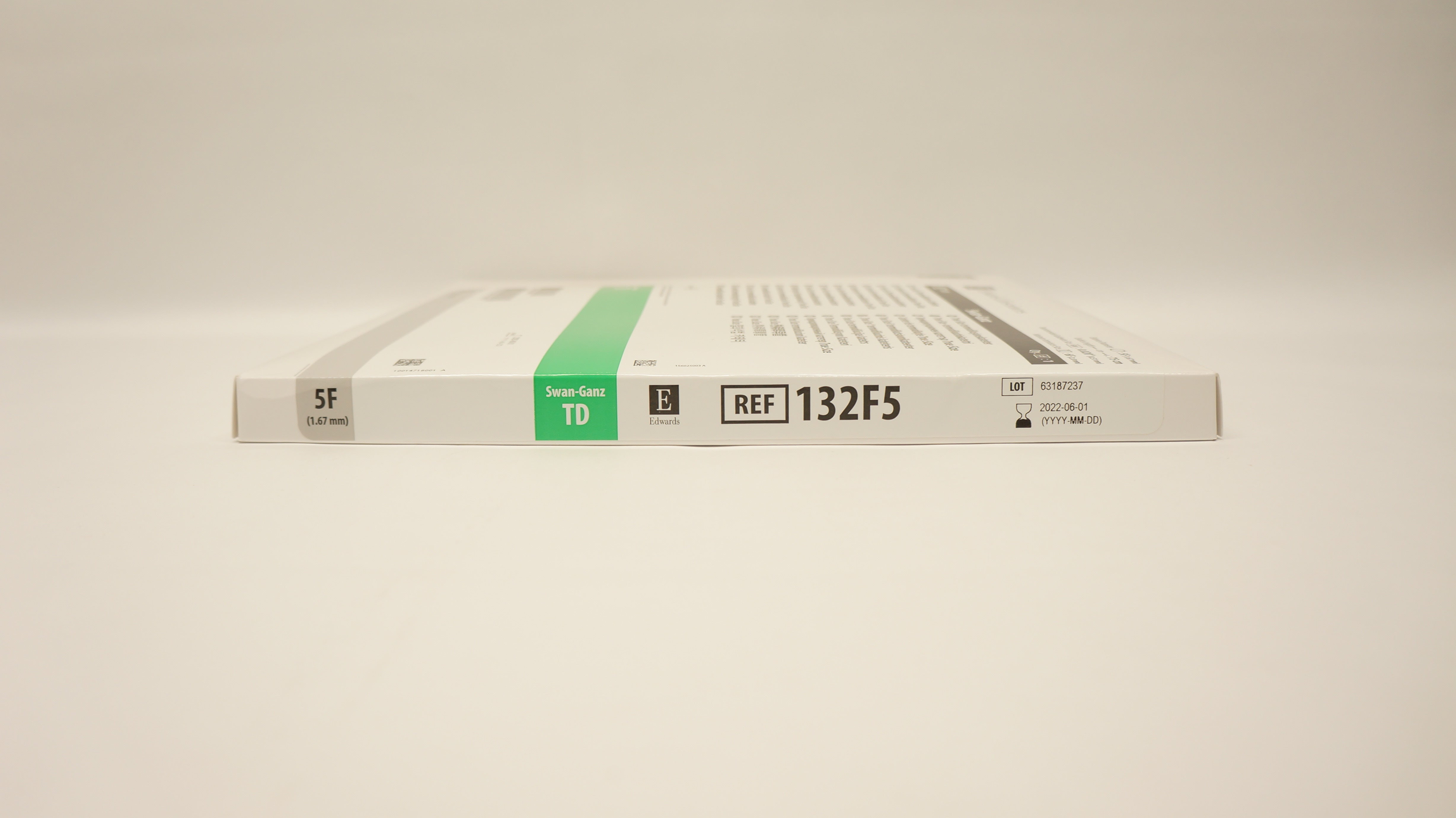 Edwards Lifesciences 132F5 Swan-Ganz true Size Thermodilution Cath 5F 75cm