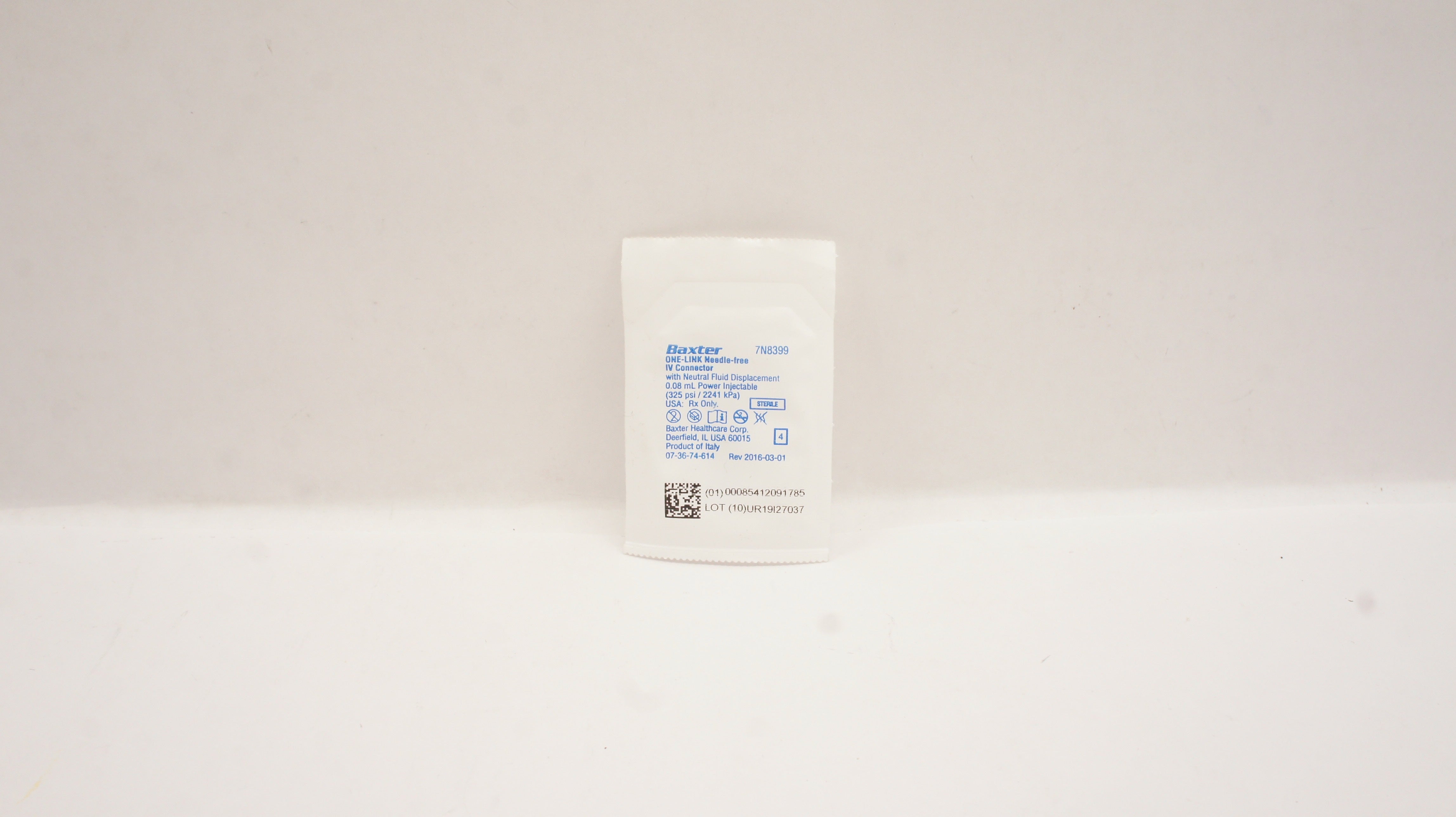 Baxter 7N8399 One-Link Ndle-Free IV Connector 0.08mL Power Injectable