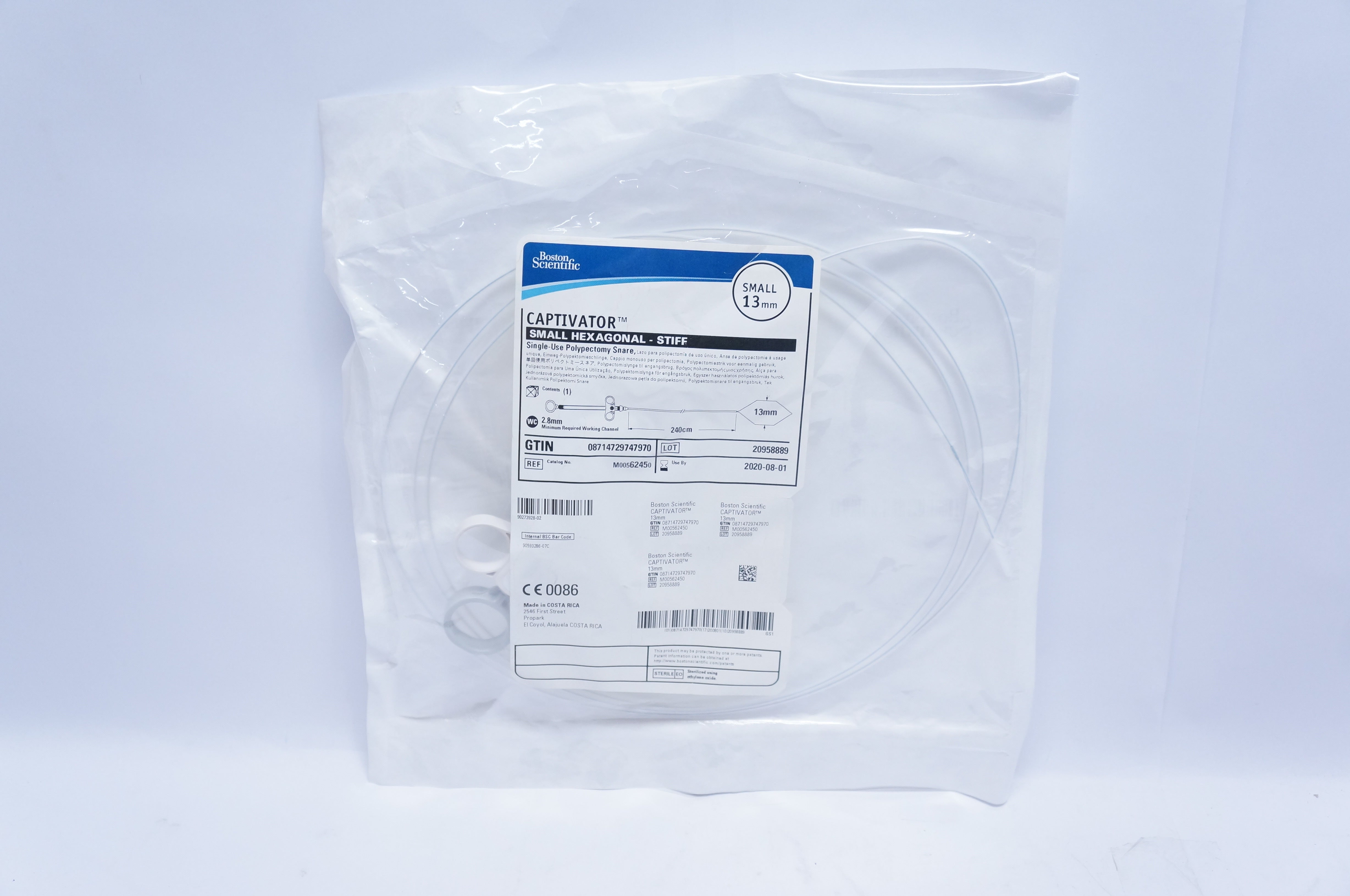 Boston Scientific 6245 Captivator Single-Use Polypectomy Snare Small 13mm