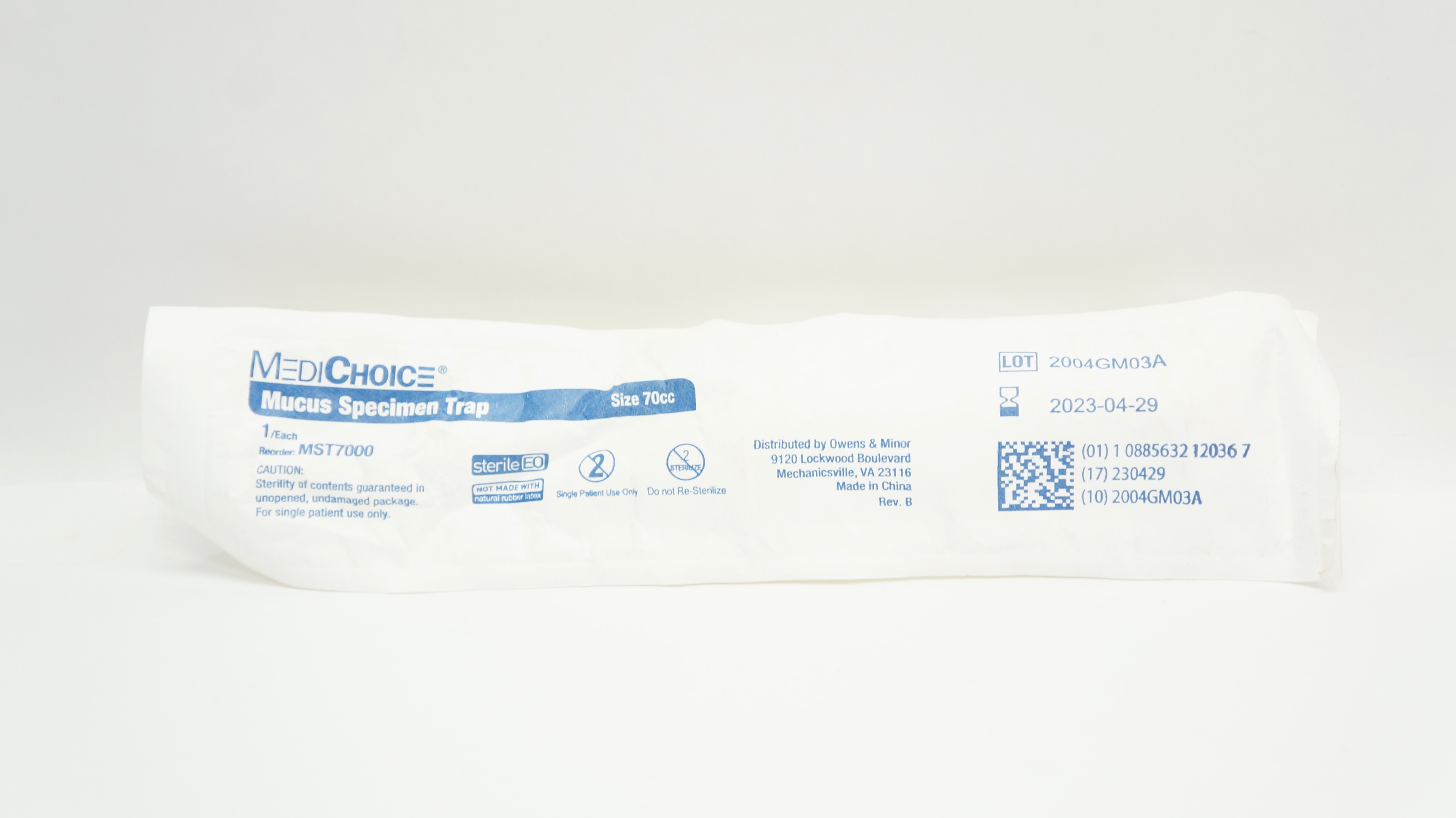 MediChoice MST7000 Mucus Specimen Trap, Size 70cc (x)