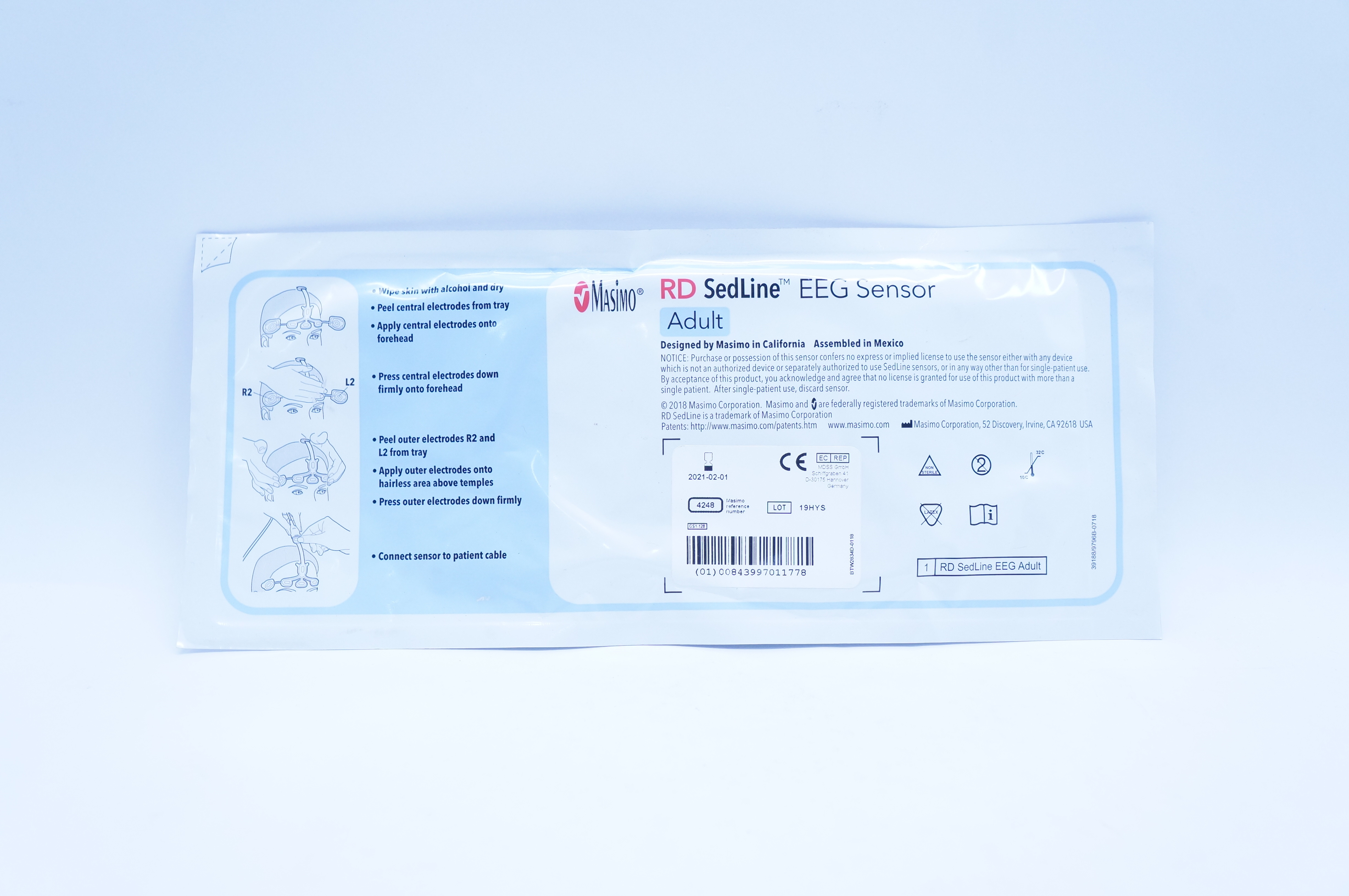 Masimo 4248 RD Sedline EEG Sensor Adult