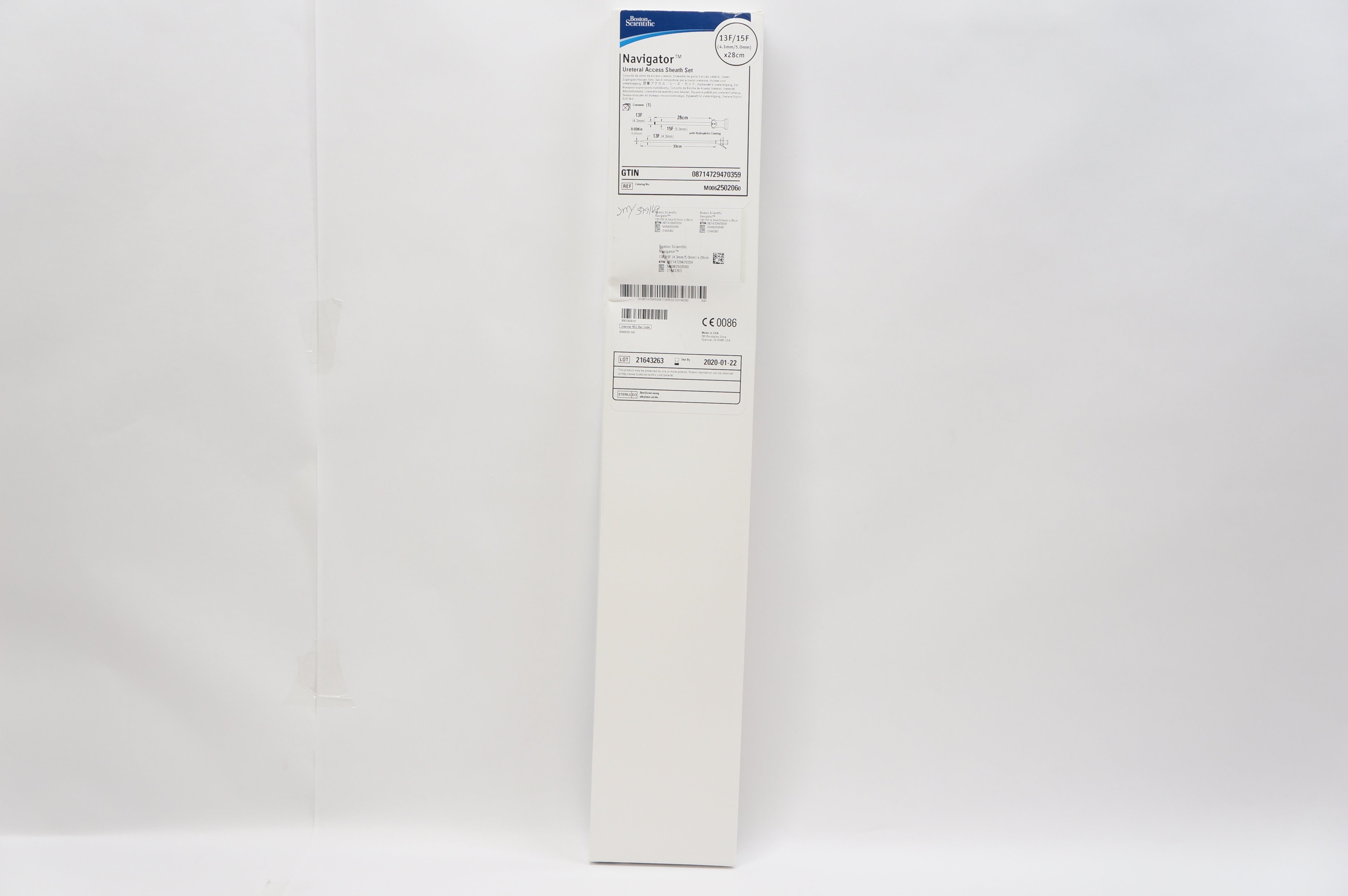 Boston Scientific M0062502060 Navigator Uret. Access Sheath Set,13F/15Fx28cm (x)