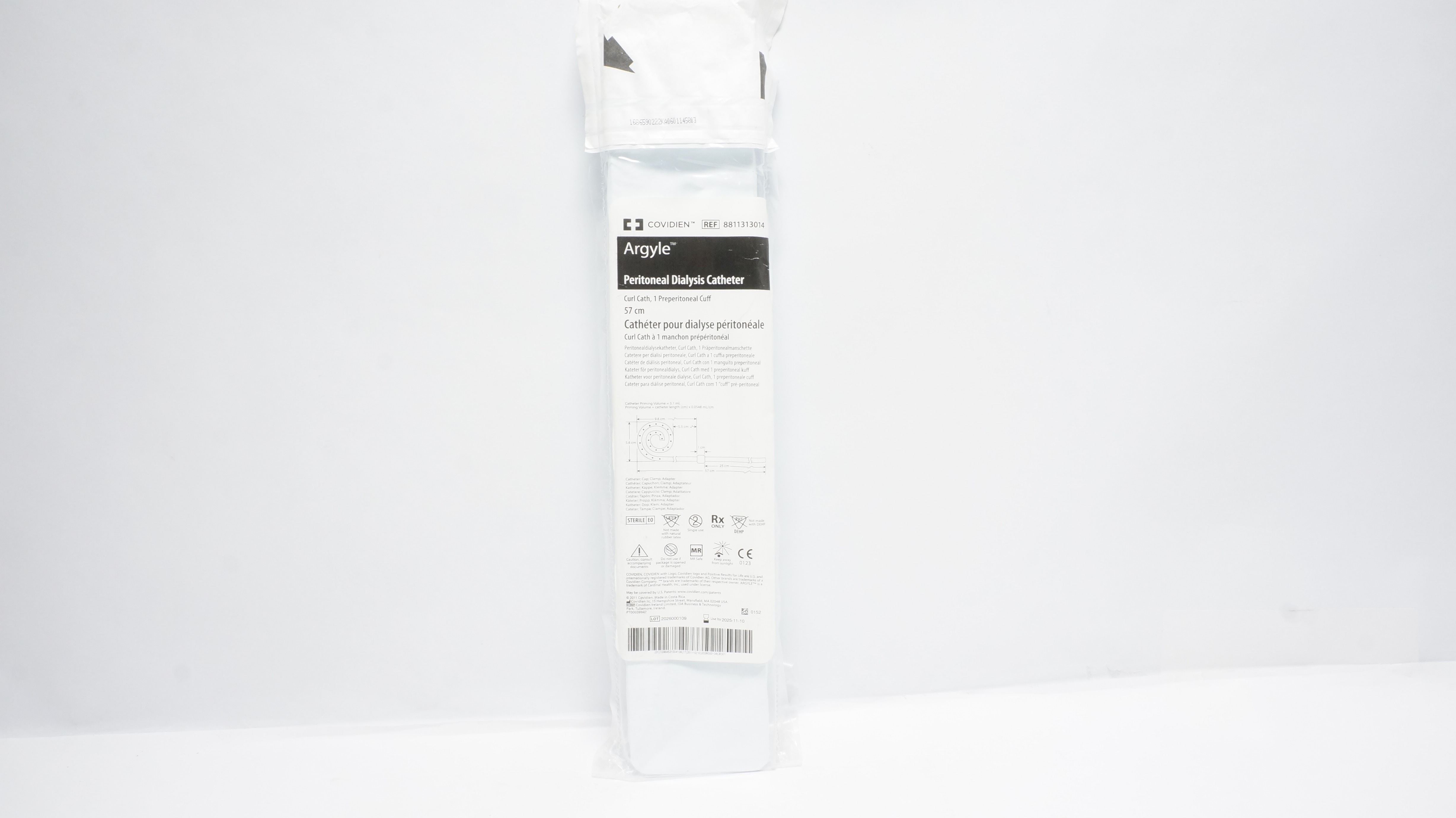 Covidien 8811313014 Argyle Peritoneal Dialysis Catheter 57cm (x)