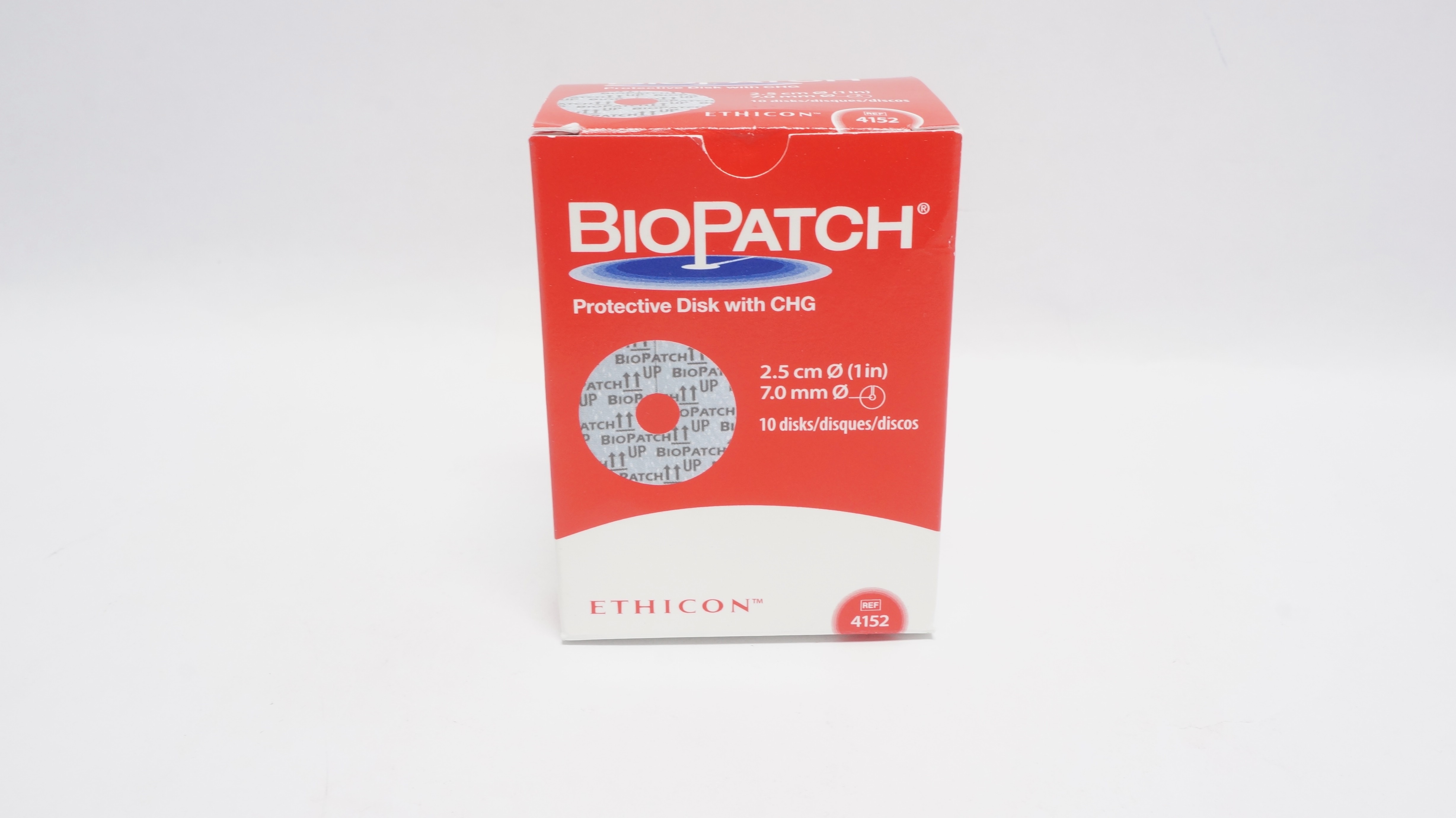 Ethicon 4152 BioPatch Protective Disk with G 1inch x 7.0mm (x) - Box of 9
