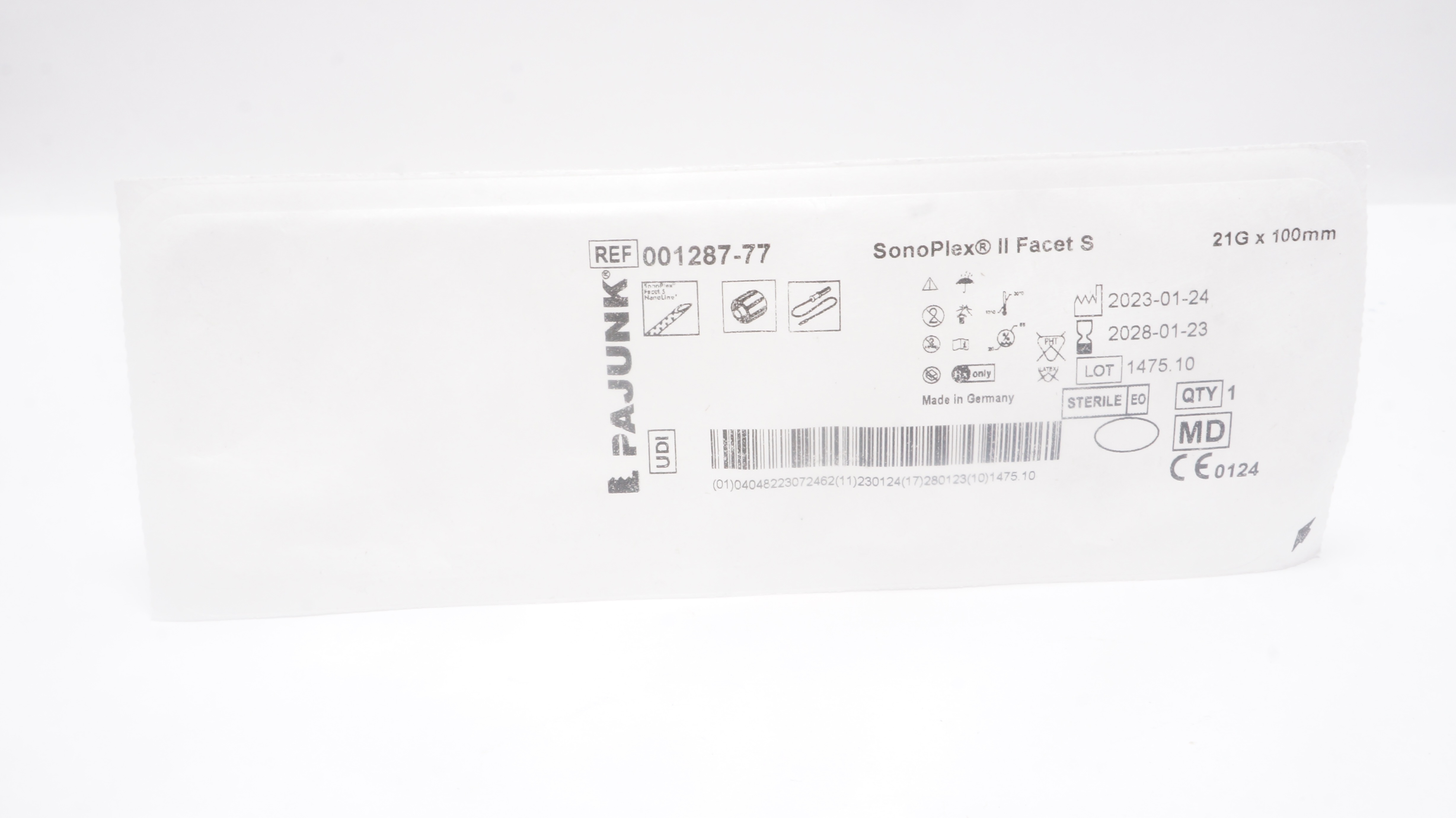 Pajunk 001287-77 SonoPlex II STIM 21G x 100mm