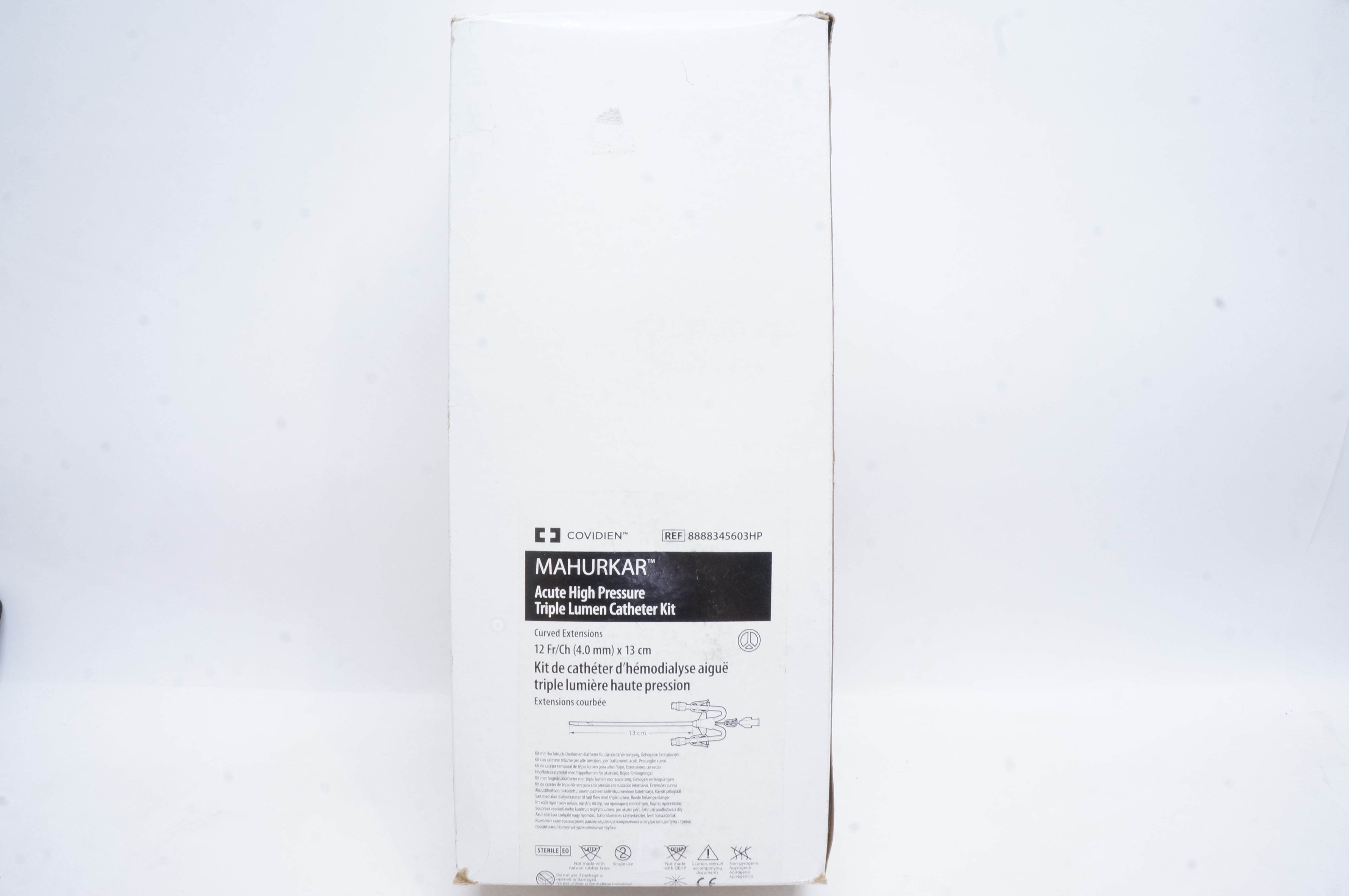 Covidien 8888345603HP MAHURKAR Acute High Pressure Cath. 12Fr.x13cm (x)-Box of 5