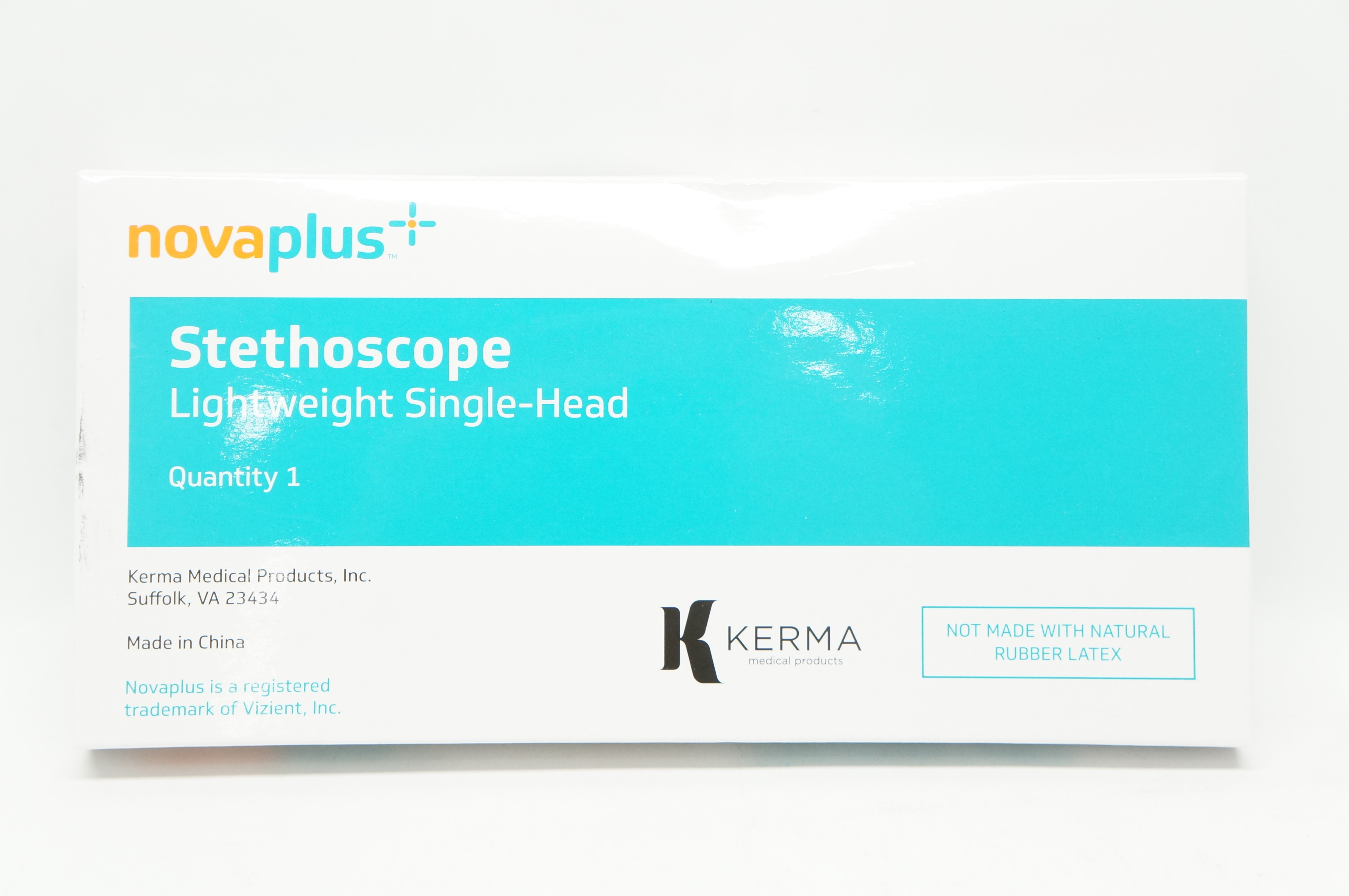 Novaplus V4600A Kerma Stethoscope Lightweight Single-Head Black