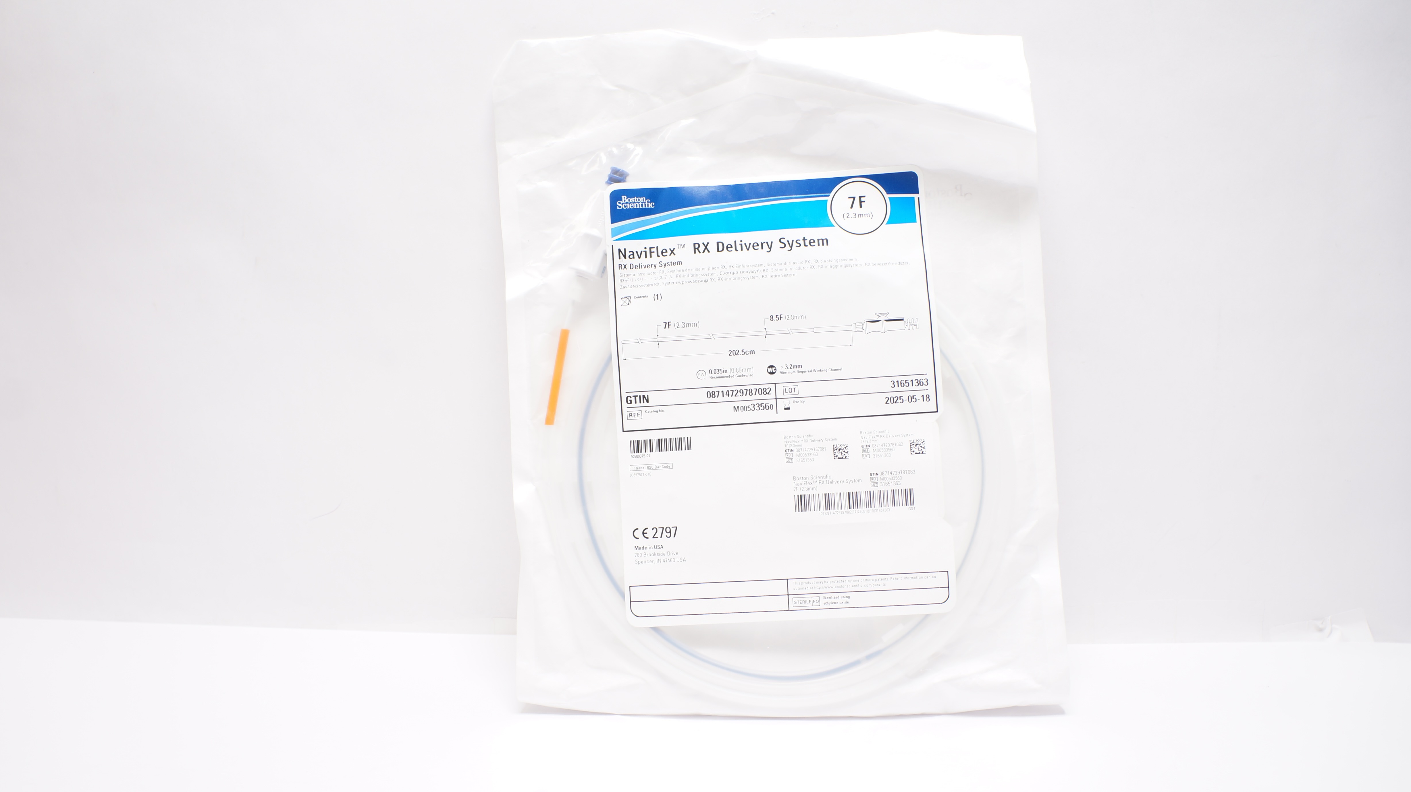 Boston Scientific 3356 NaviFlex RX Delivery System 7F