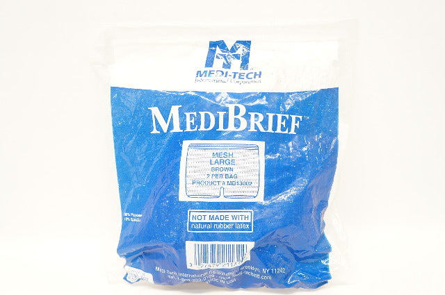 Medi-Tech MB13002 MediBrief, Mesh Large Brown - Pack of 2