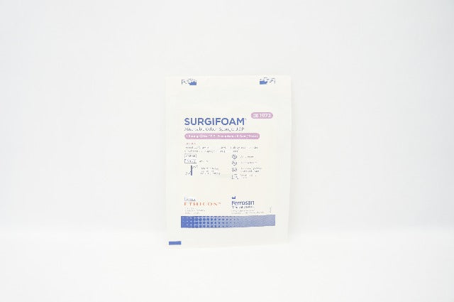 Ethicon 1972 SURGIFOAM Absorbable Gelatin Sponge USP 12-7 2cm x 6cm