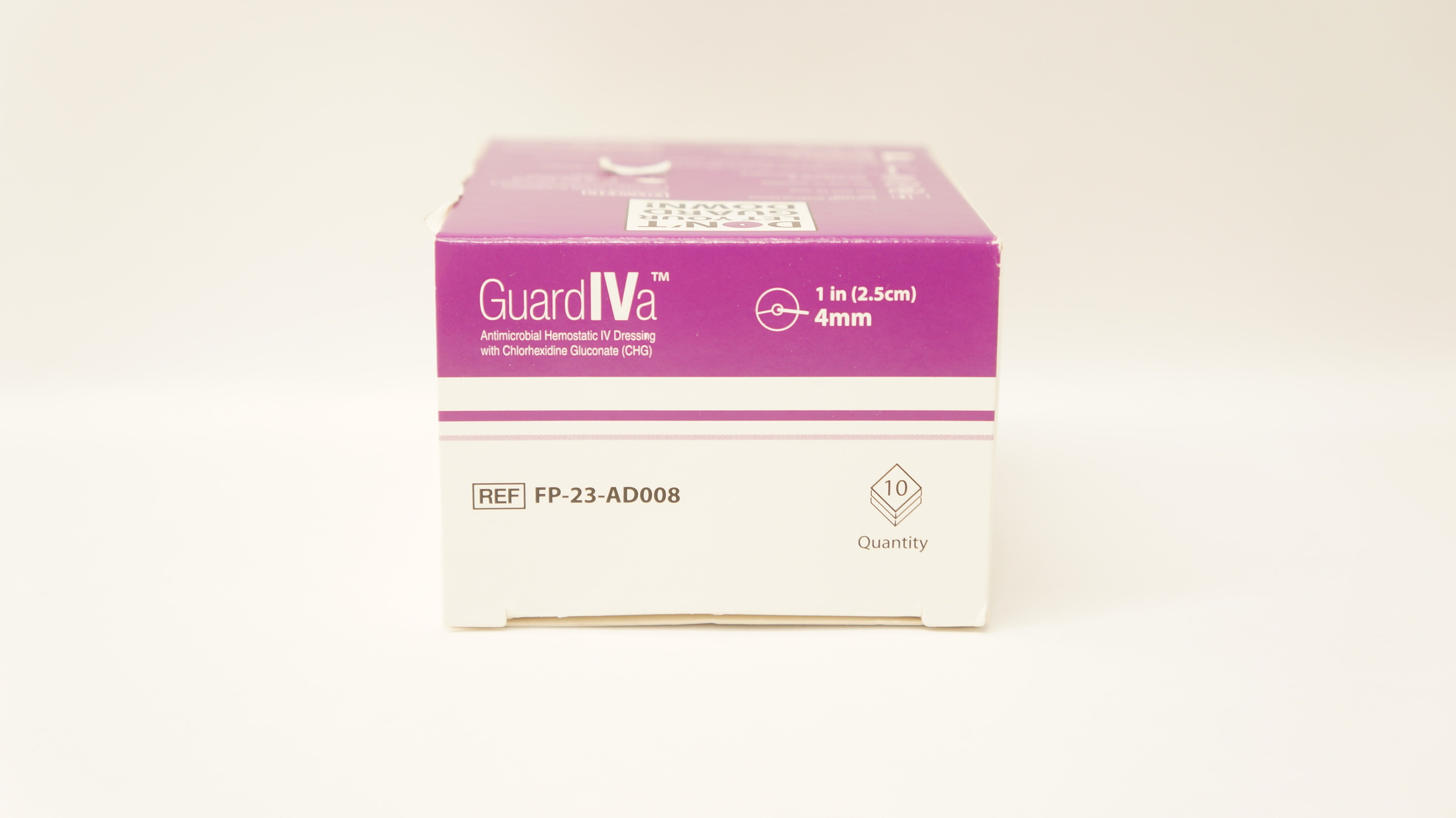 Bard FP-23-AD008 Antimicrobial Hemostatic IV Dressing 1inchx4mm (x) - Box of 10