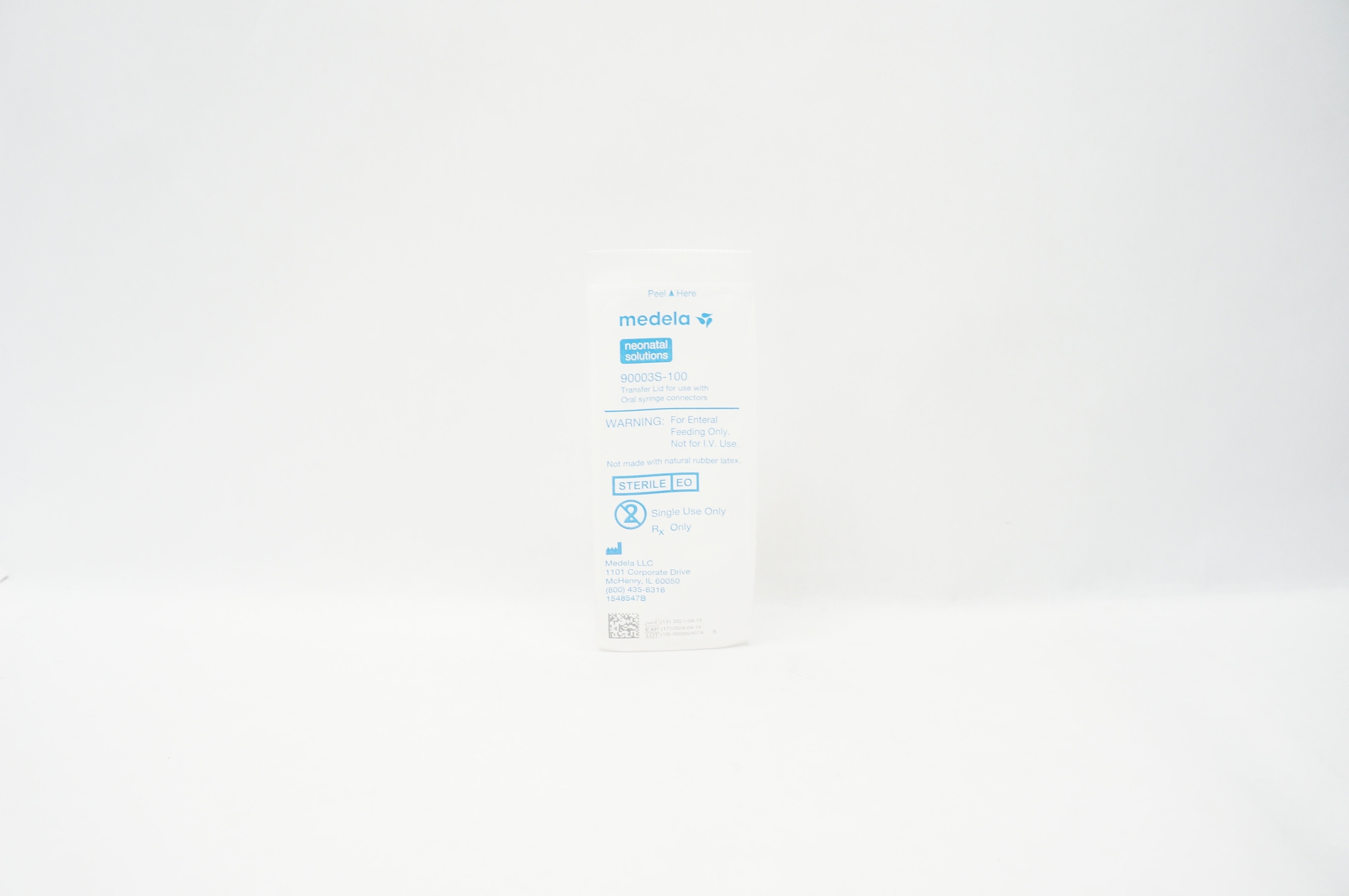 Medela 90003S-100 Transfer Lid For Use with Oral Syringe Connectors