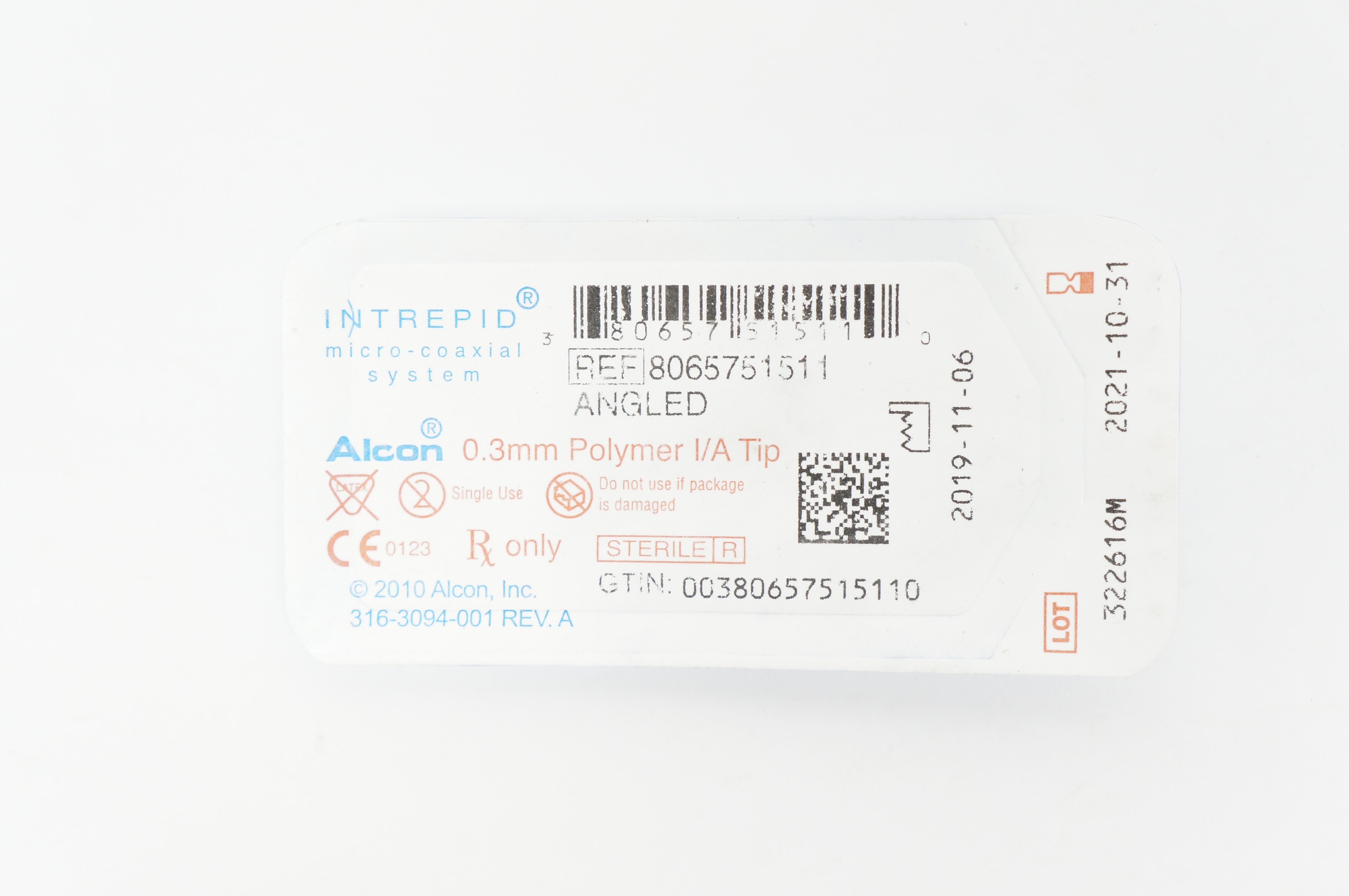 Alcon 8065751511 Intrepid 0.3mm Polymer I/A Tip Angled (x)