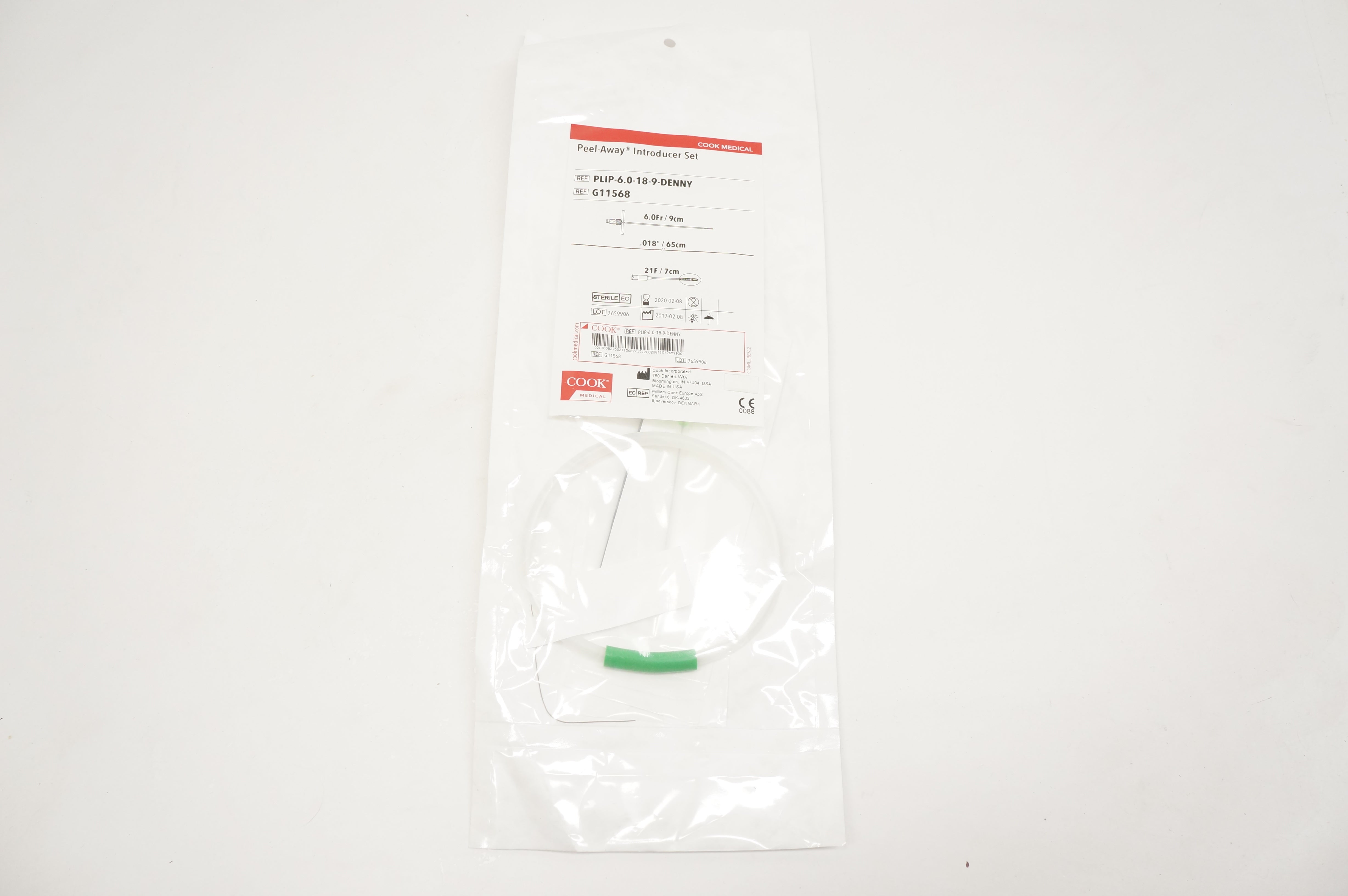 Cook Medical G11568 Peel-Away Introducer Set 6Fr. (x)