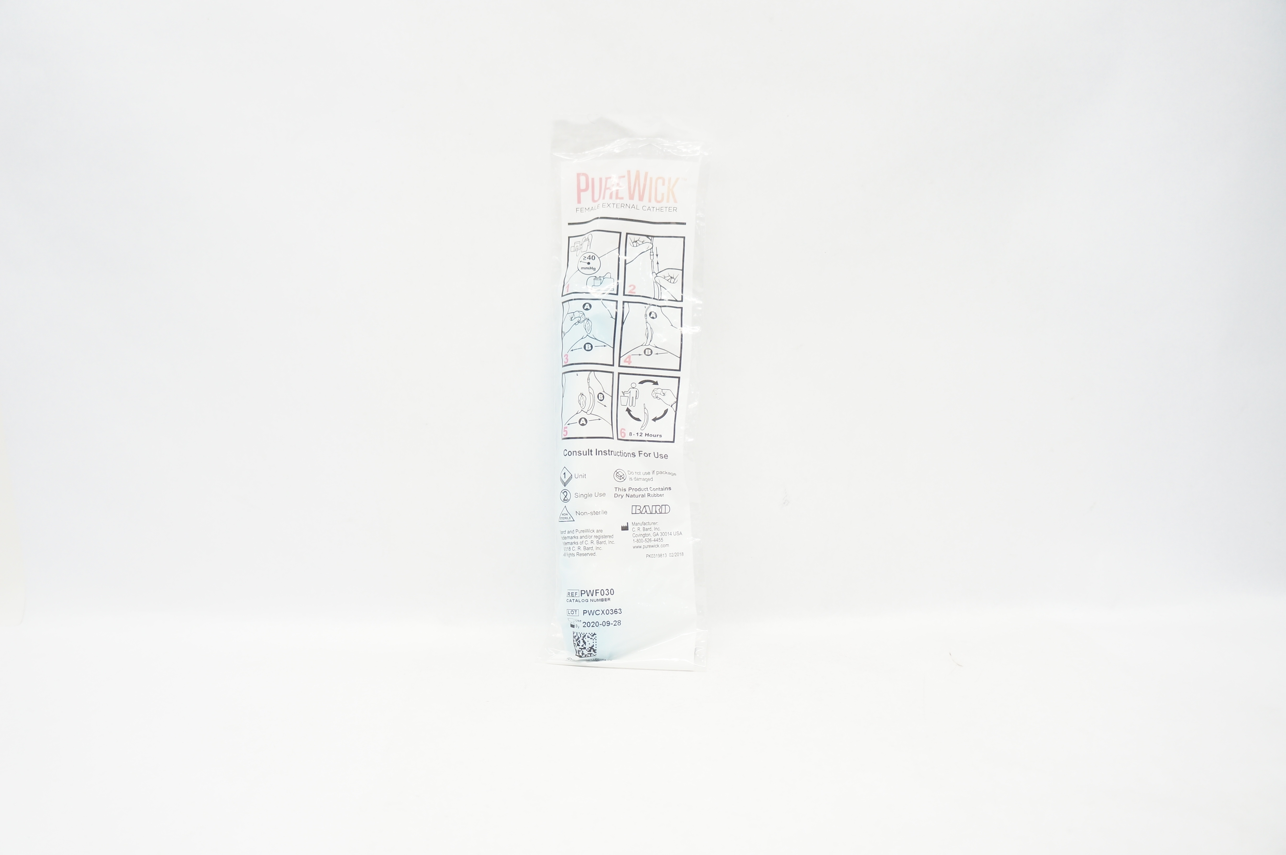 Bard PWF030 Pure Wick Female External Cath. ≥40mmHg (x)
