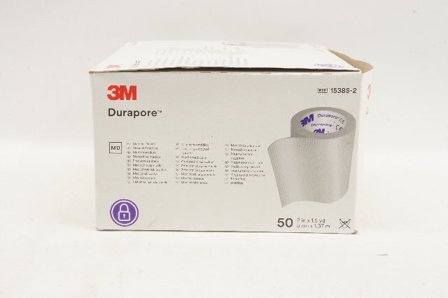 3M 1538S-2 Durapore Medical Device 2inch x 1.5yd - Box of 50