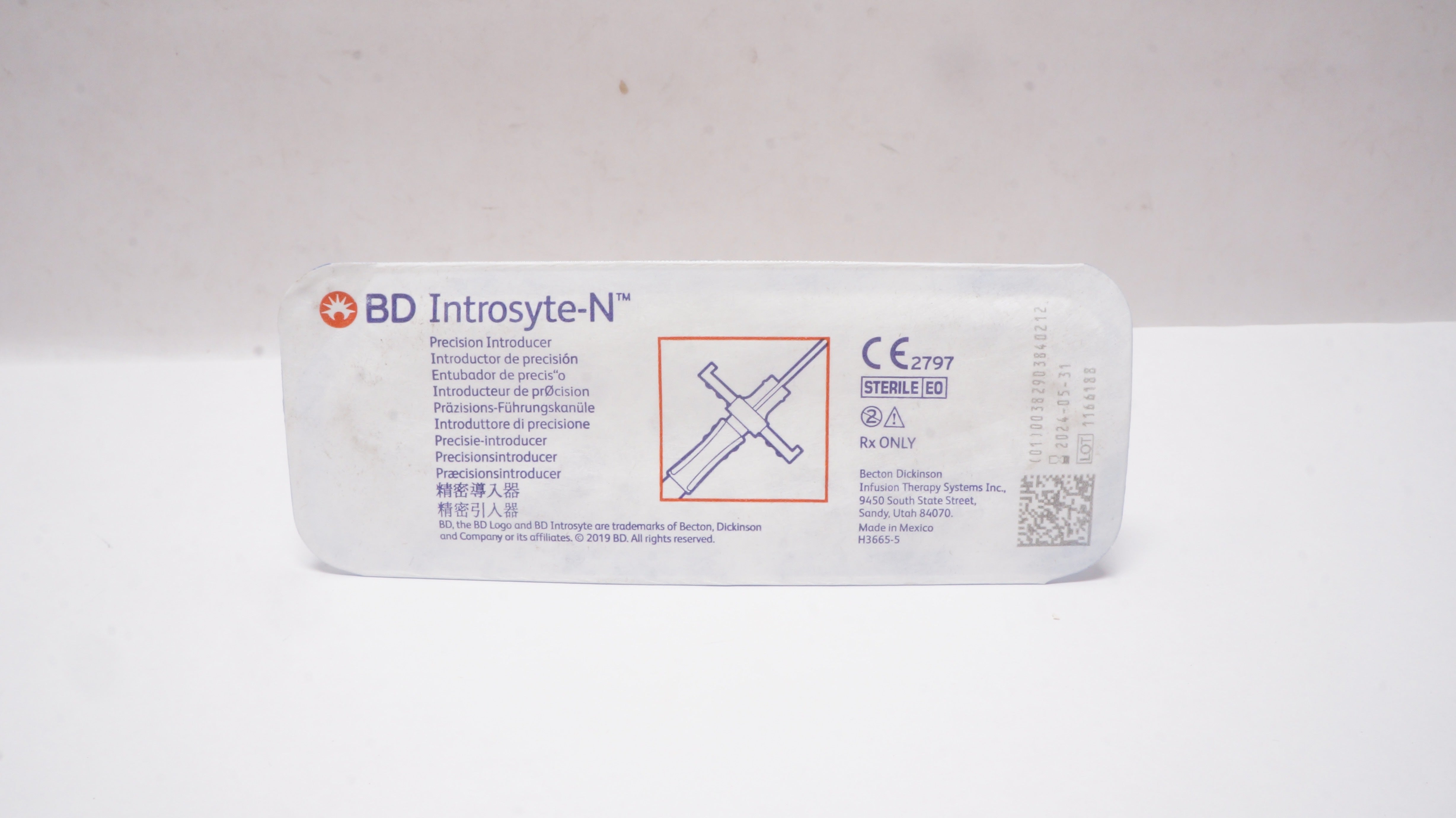 BD 384021 Introsyte-N Precision Introducer 26Ga 1.1mm x 0.7mm x 19mm