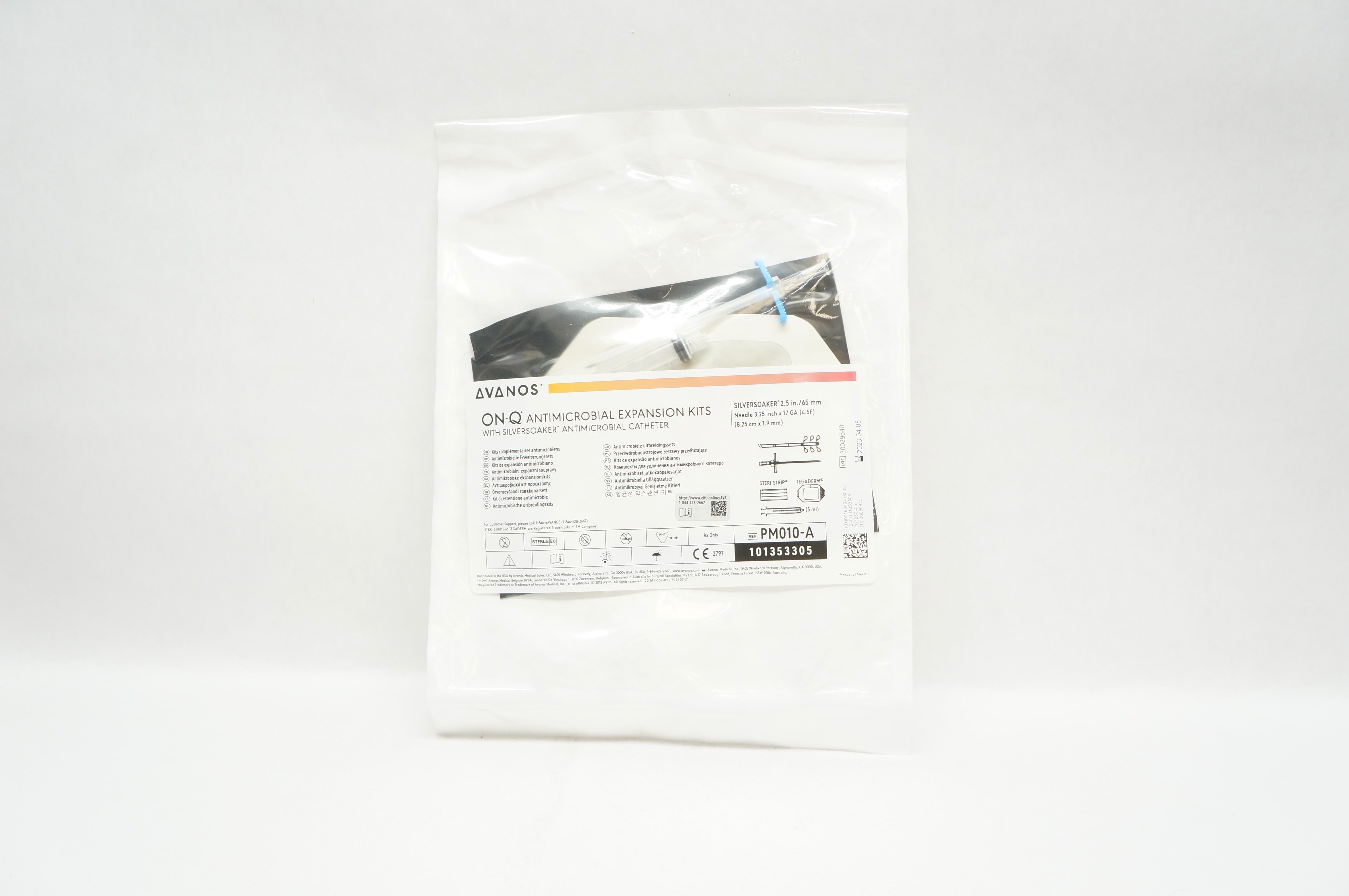 Avanos PM010-A On-Q Antimicrobial Expansion Kits W/Silversoaker Cath. 2.5inch