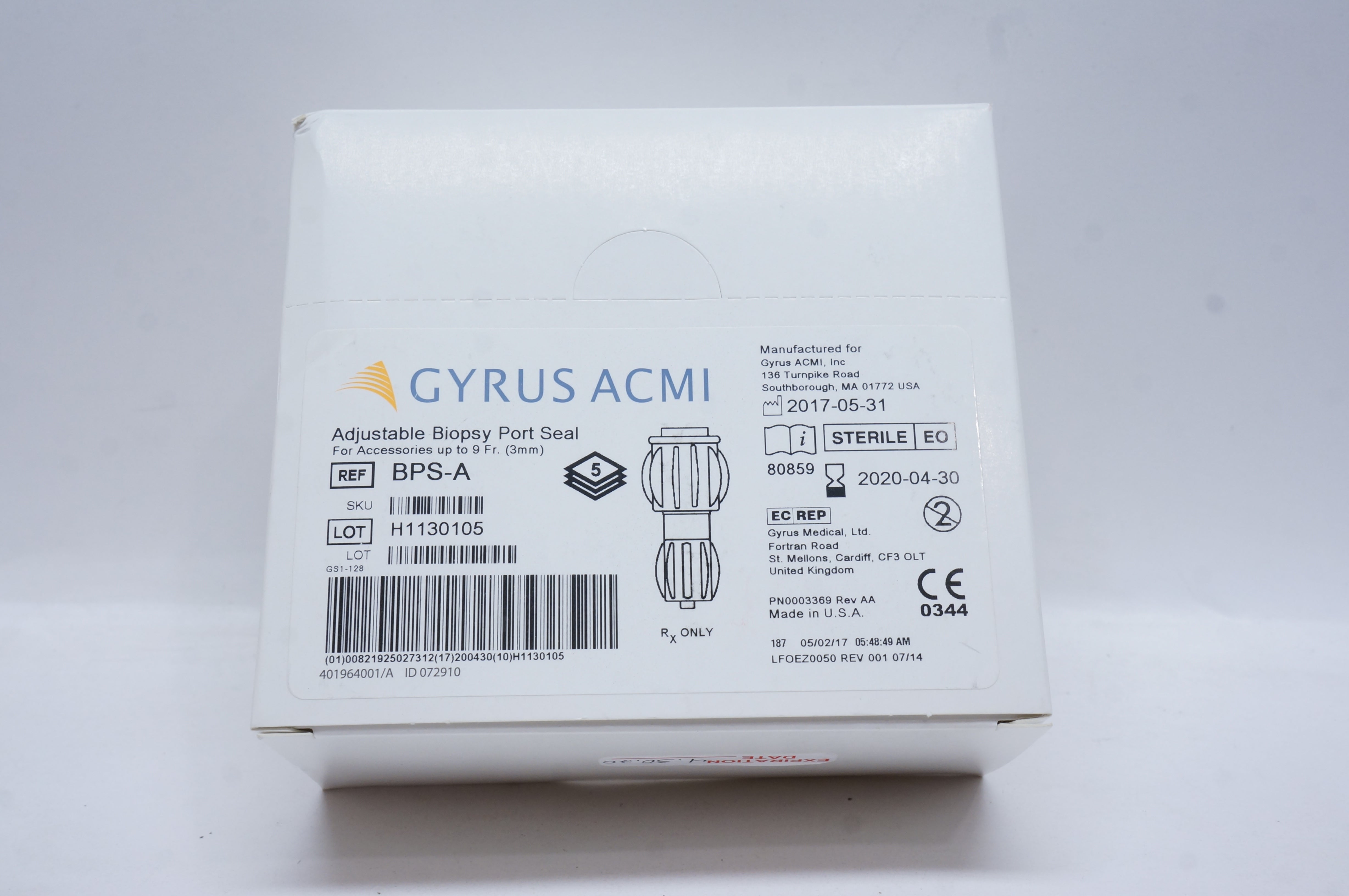Gyrus ACMI BPS-A Adjustable Biopsy Port Seal (x) - Box of 5
