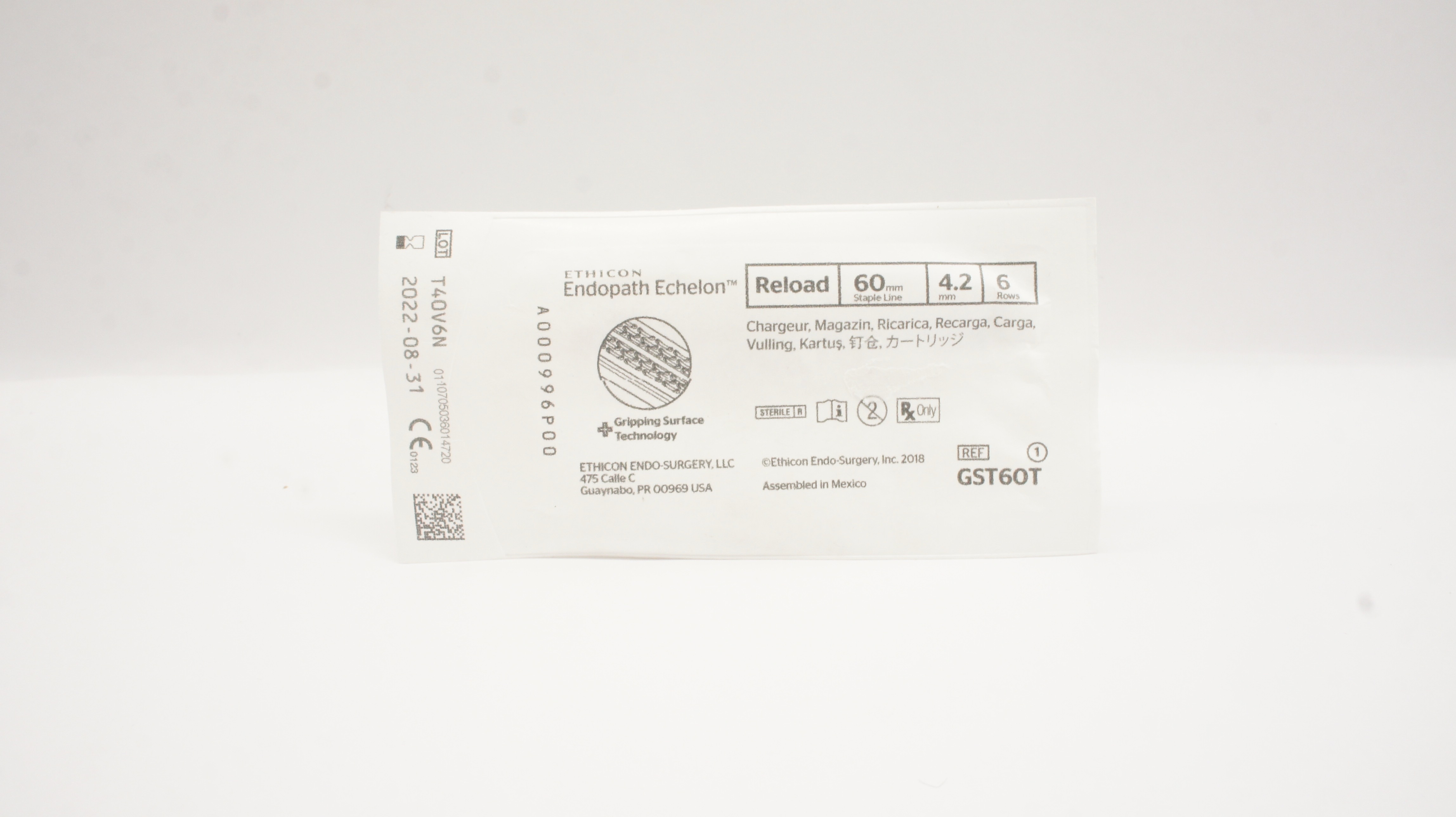 Ethicon GST60T Endopath Echelon Reload 60mm x 4.2mm 6 Rows (x)