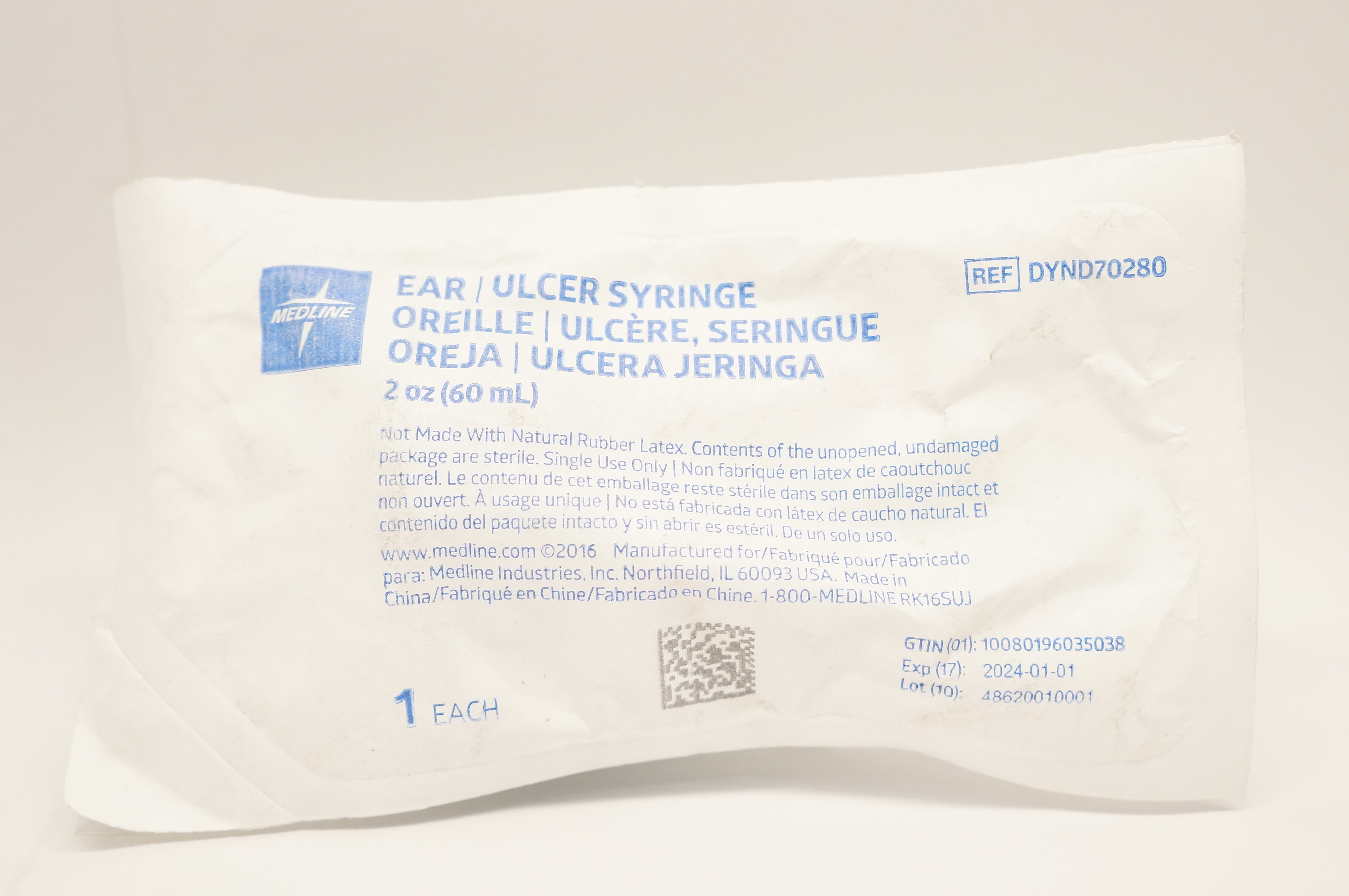 Medline DYND70280 Ear Ulcer Syringe 2oz