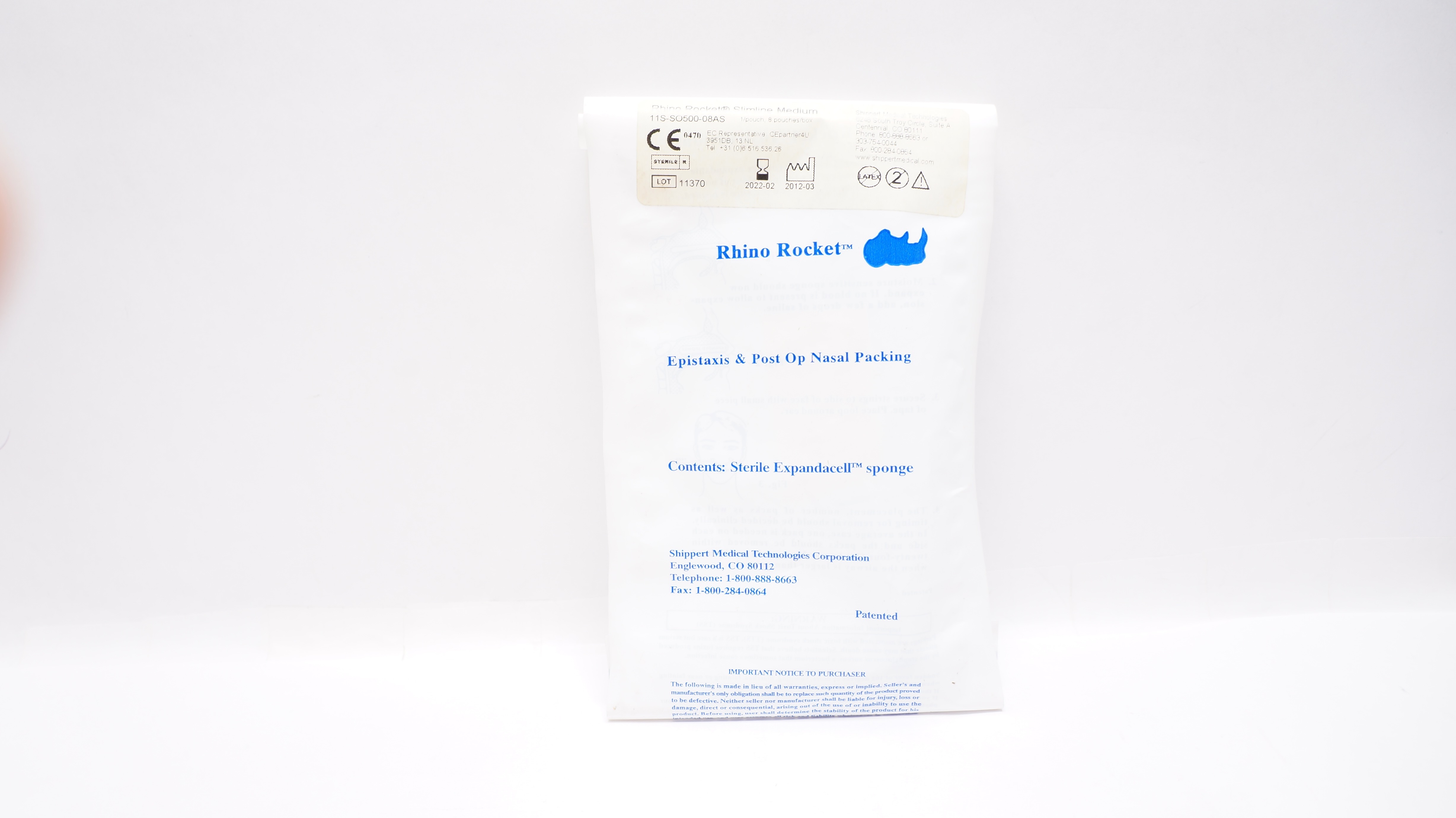 Summit Medical 11S-S0500-08AS Rhino Rocket Slimline, Medium (x)