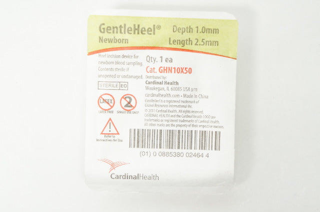 Cardinal Health GHN10X50 GentleHeel Newborn Incision Device 1.0mm x 2.5mm (x)