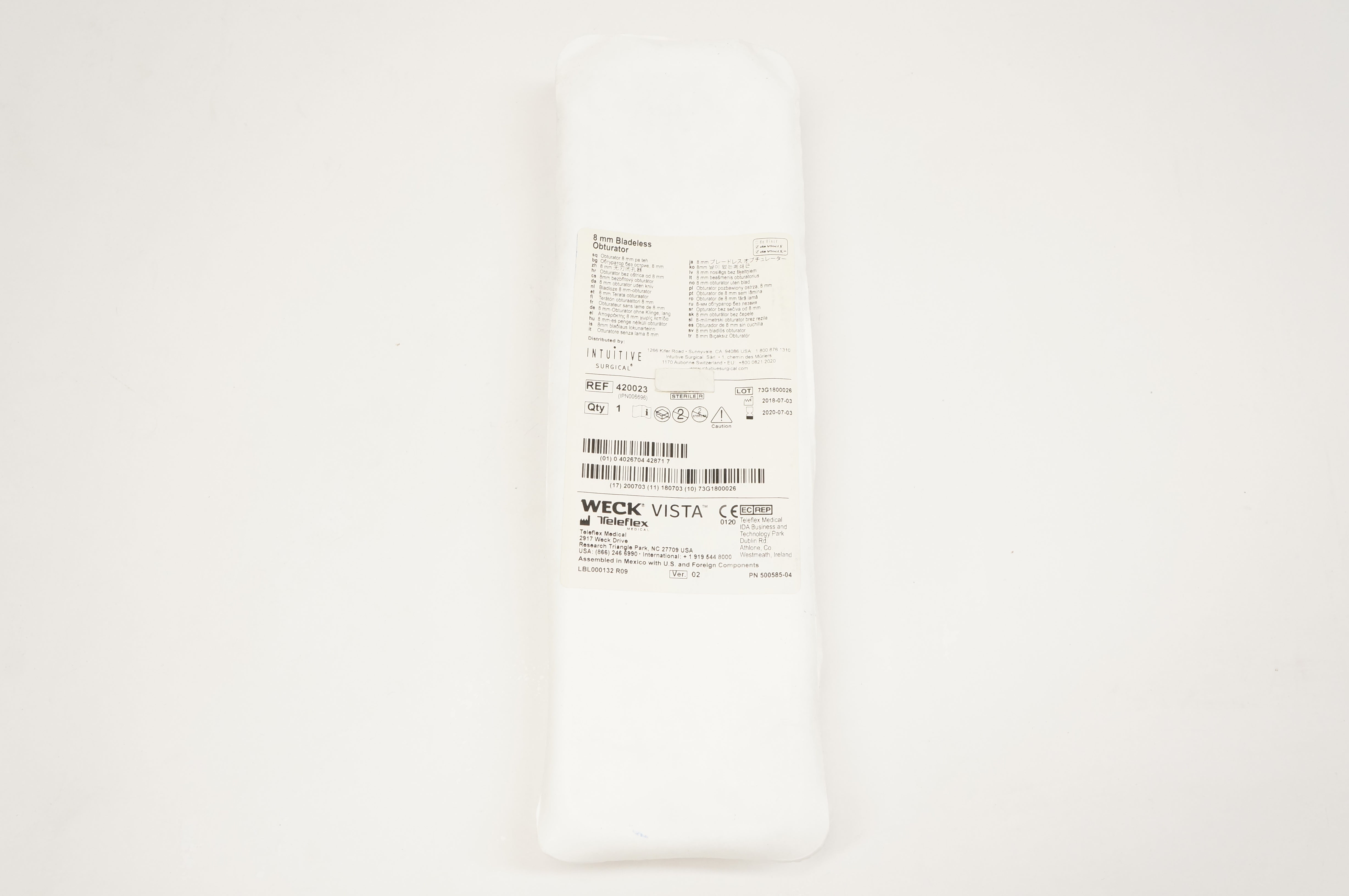 Teleflex 420023 Obturator 8mm Bladeless