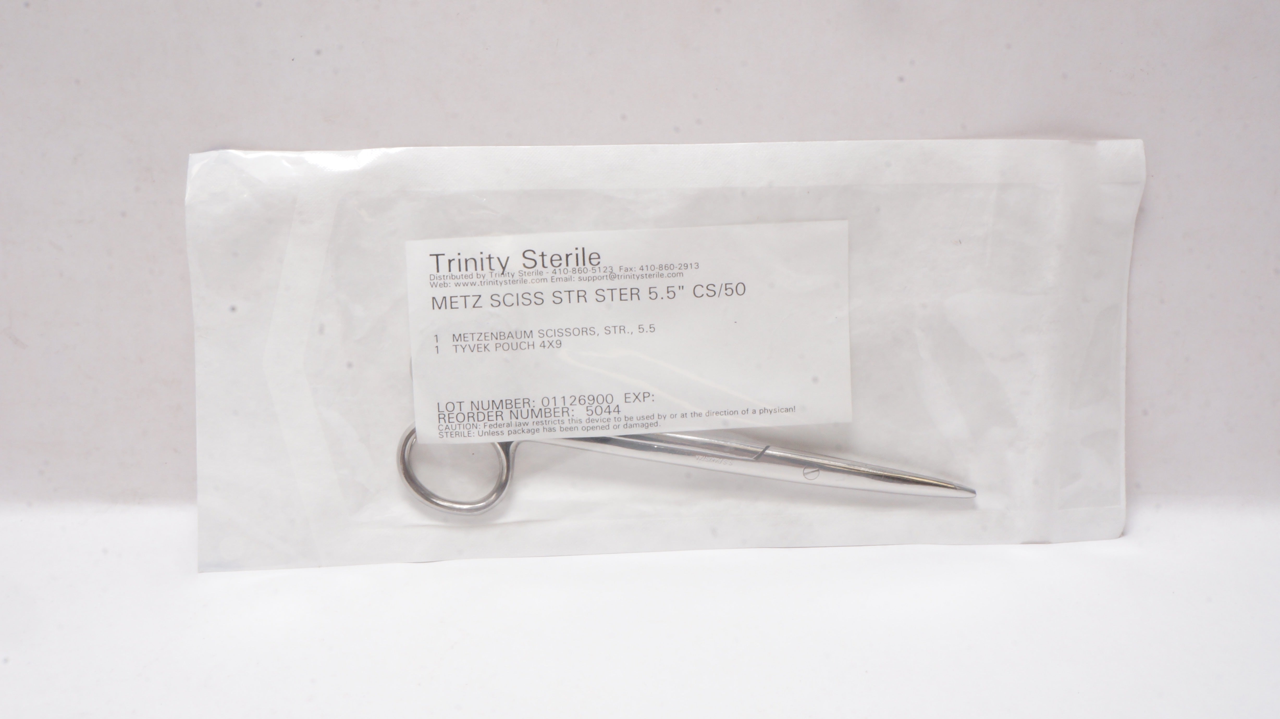 Trinity 5044 Metz Sciss Str Ster 5.5inch CS/50