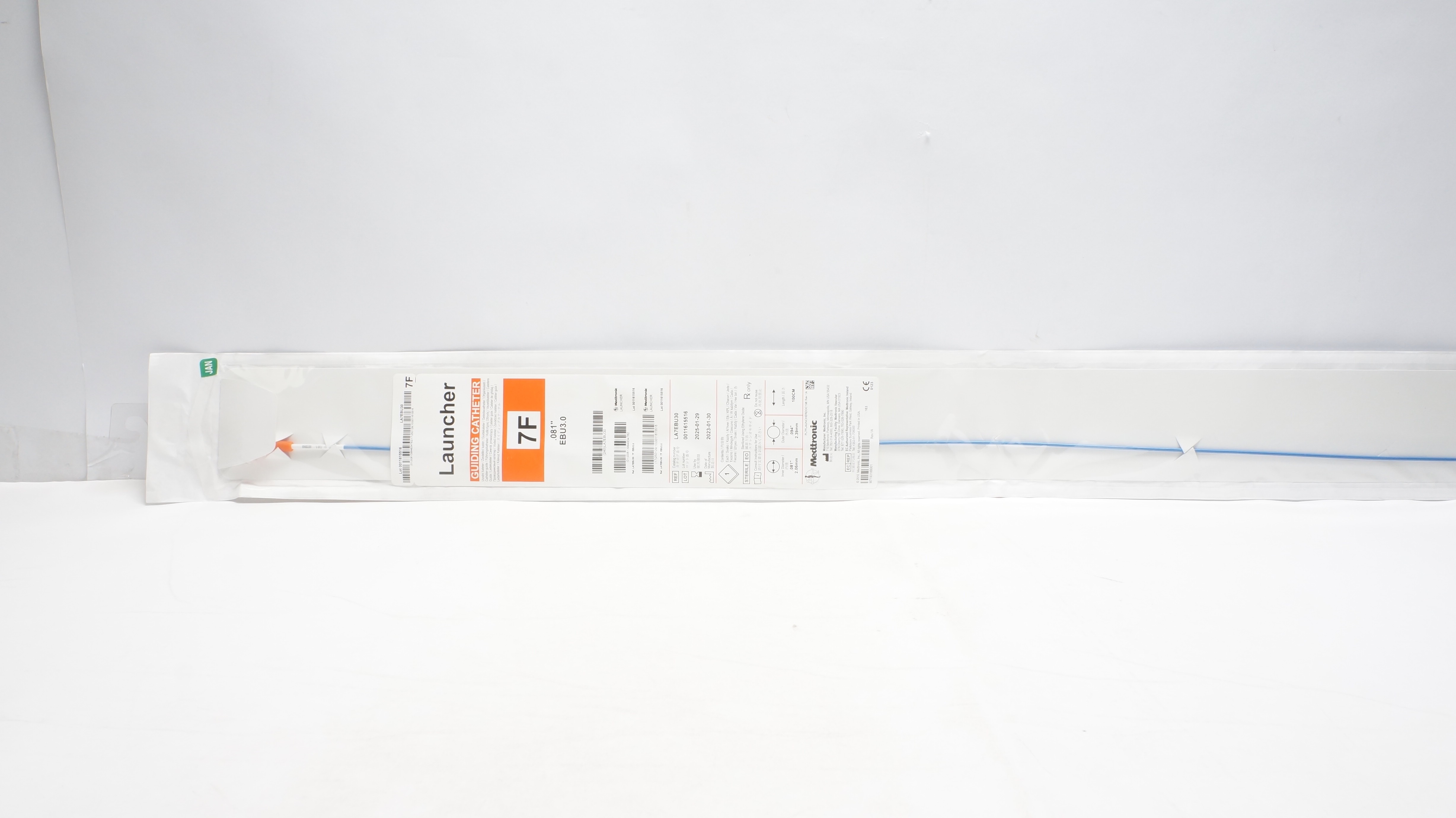 Medtronic LA7EBU30 Launcher Guiding Cath. 7F, EBU3.0 .081inch (x)