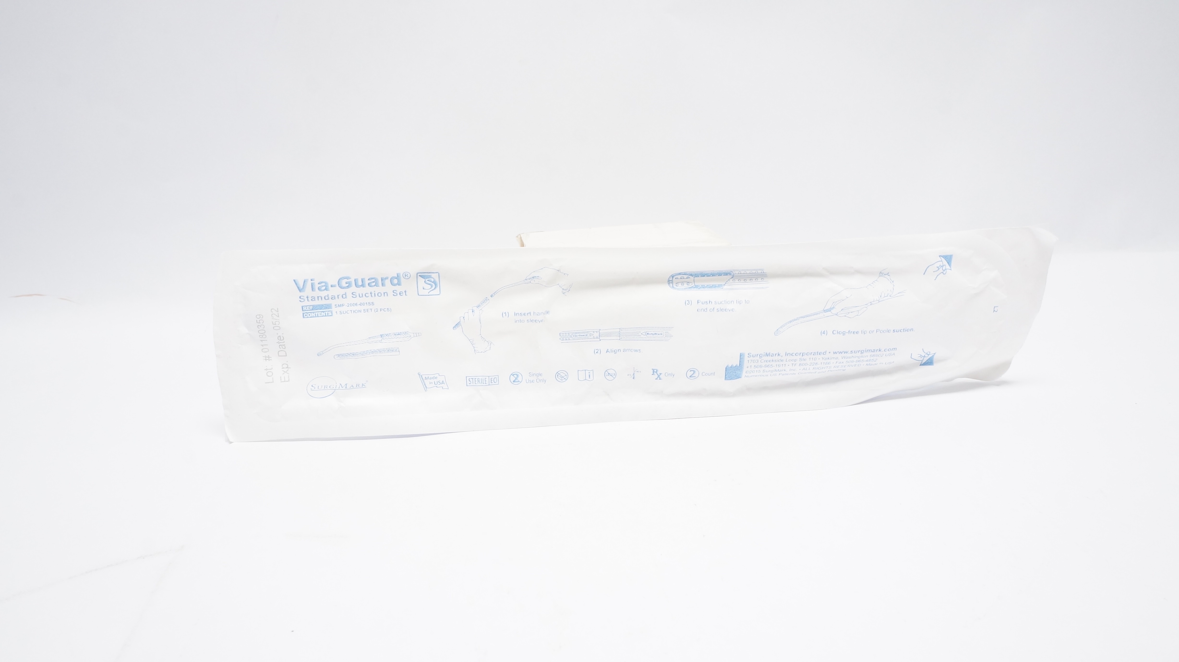 SurgiMark SMP-2006-001SS Via-Guard Standard Suction Set (x)