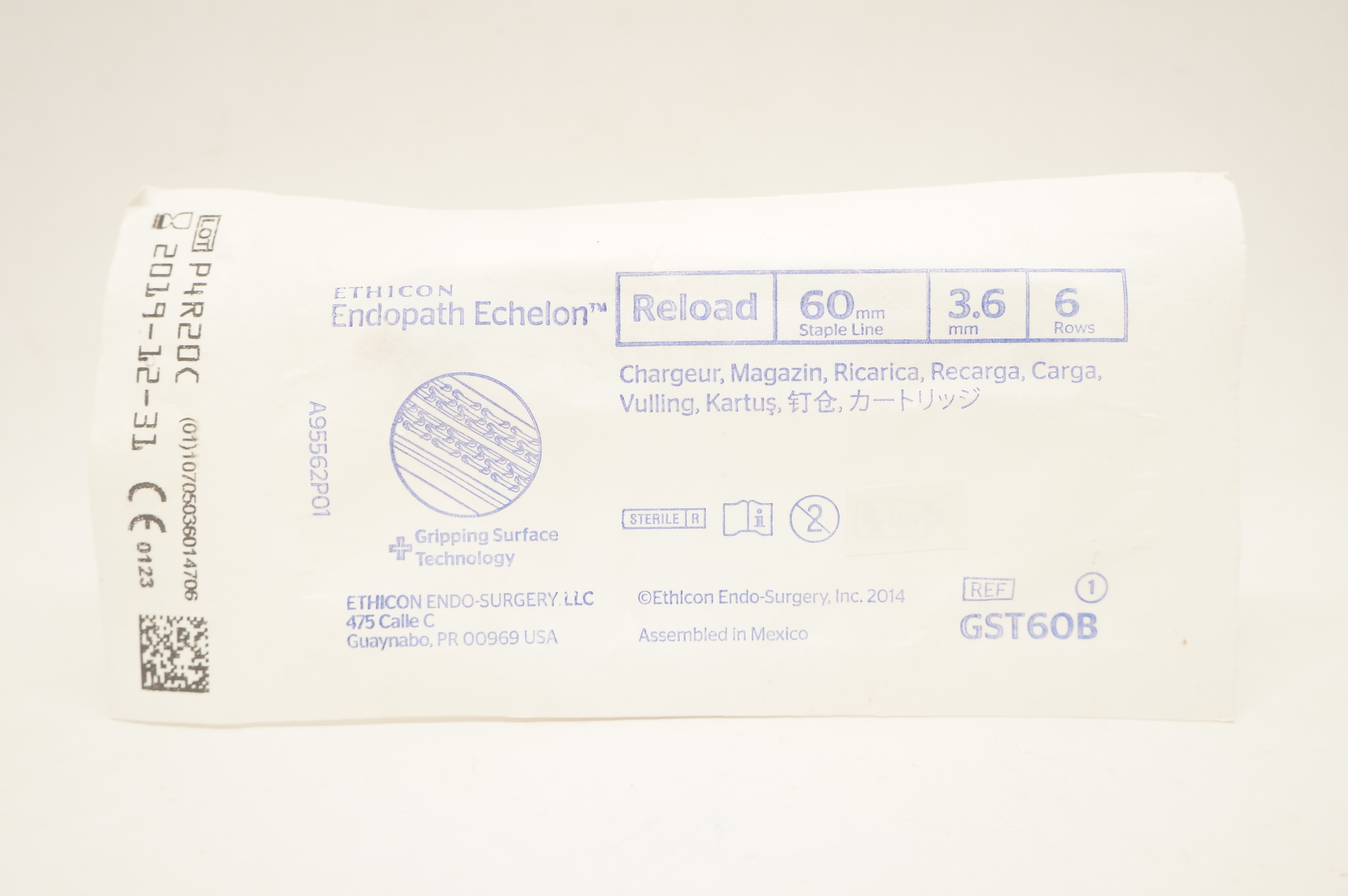 Ethicon GST60B Echelon Endopath Reload 60mm x 3.6mm, 6 Rows (x)