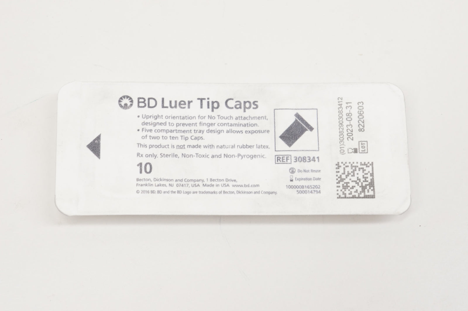 BD 308341 Luer Tip Caps