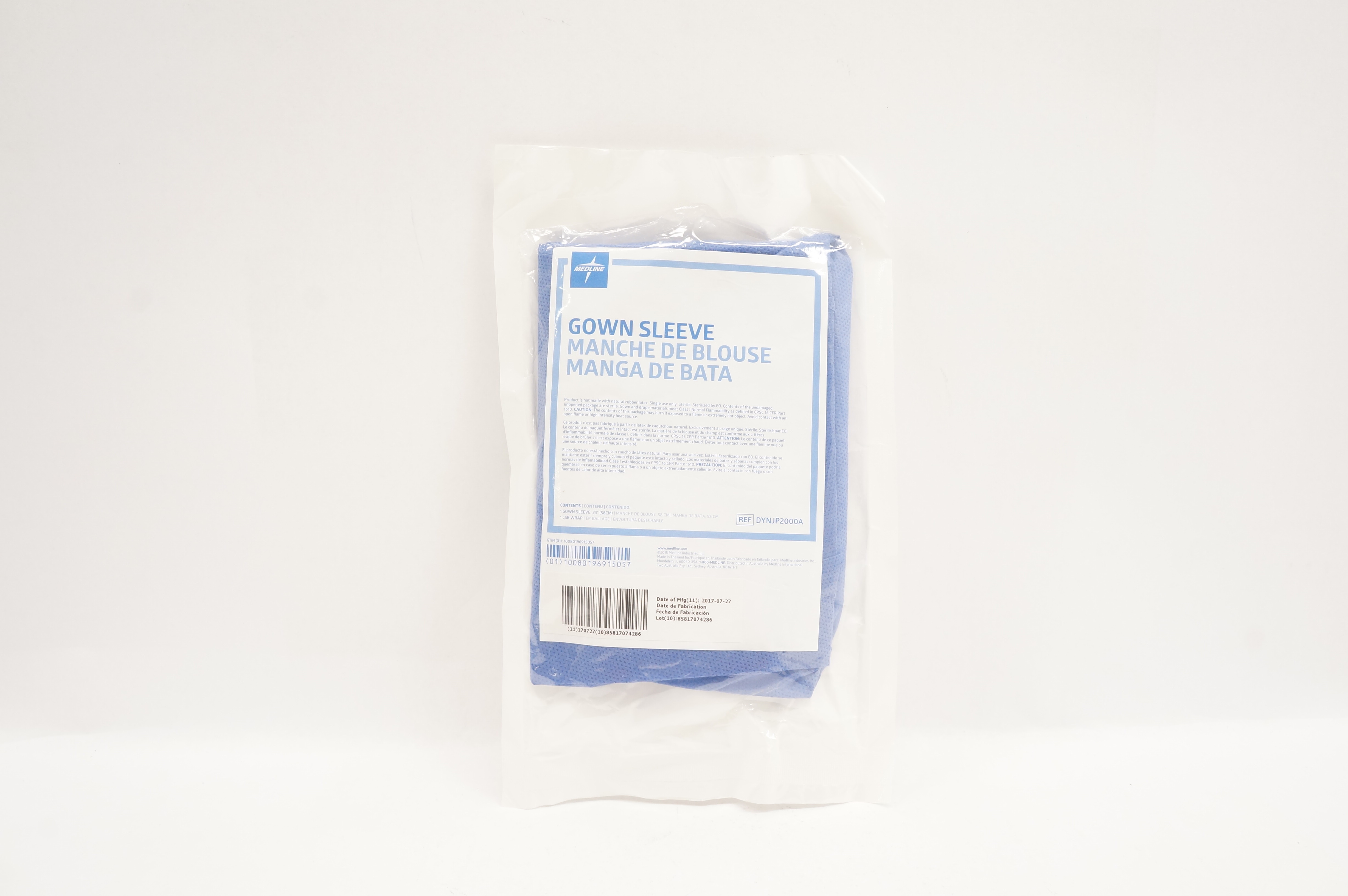 Medline DYNJP2000A Gown Sleeve 23 inch, 1 CSR Wrap